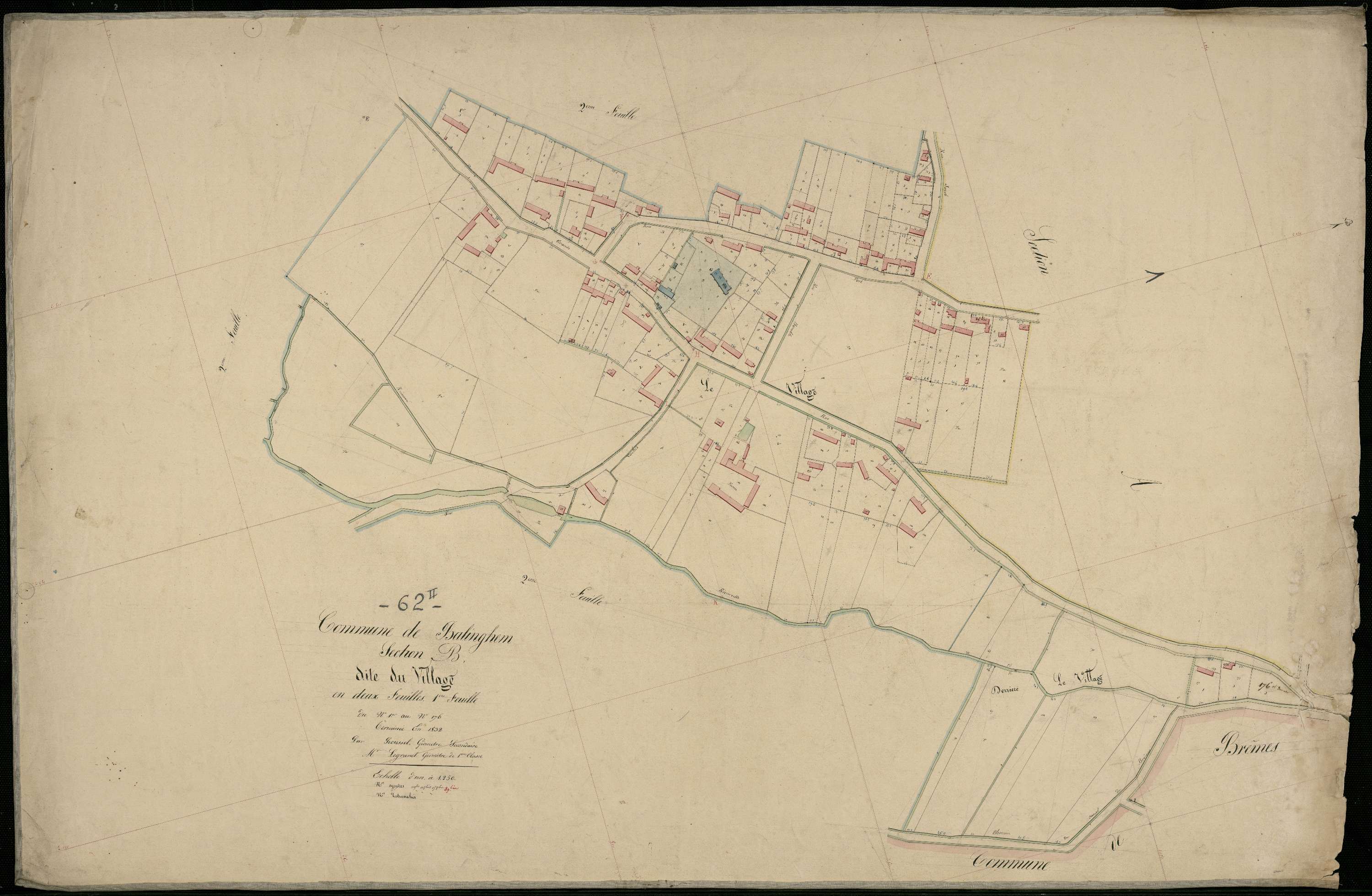 Linghem - Section B, 1re feuille