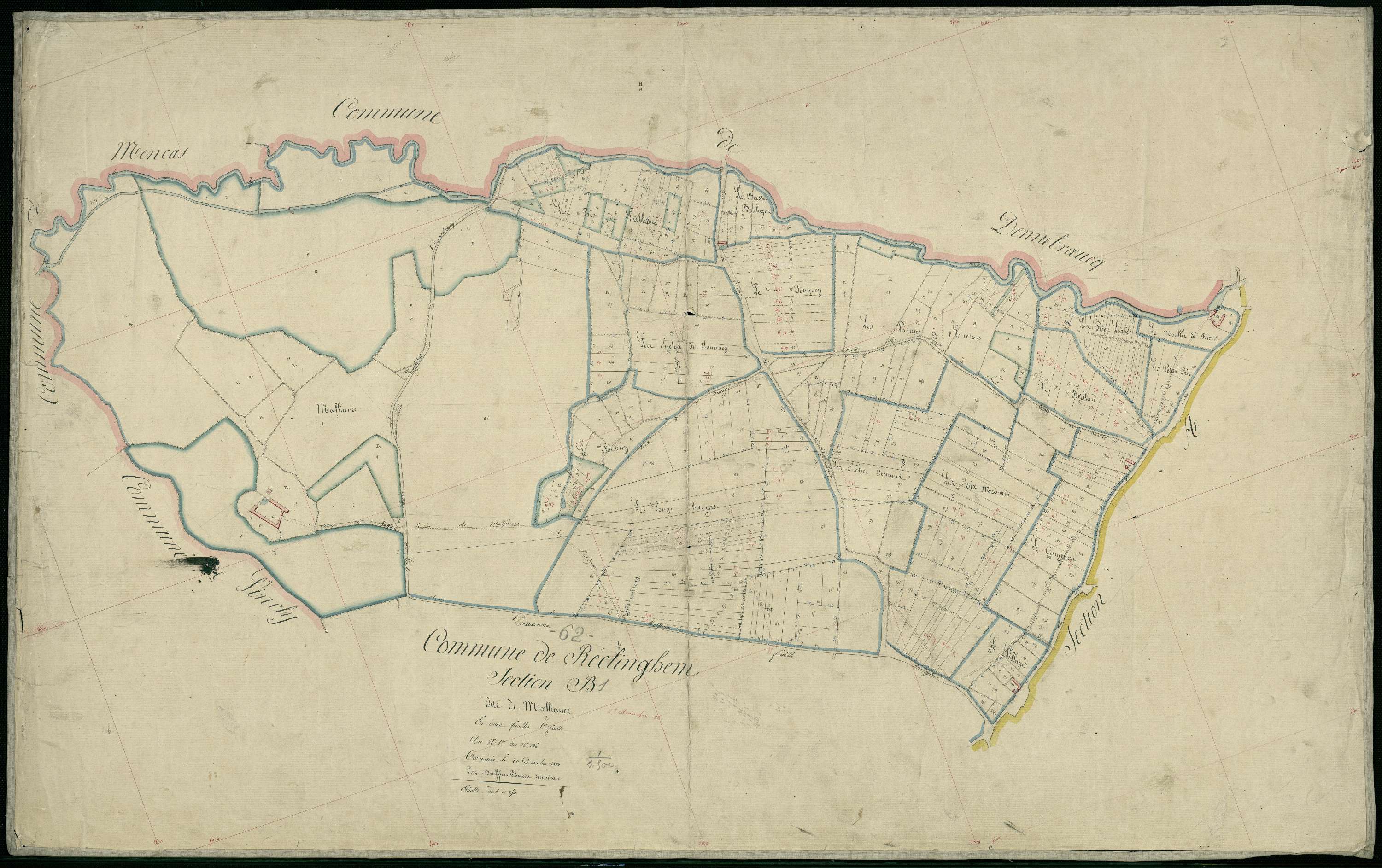 Linghem - Section B, 1re feuille