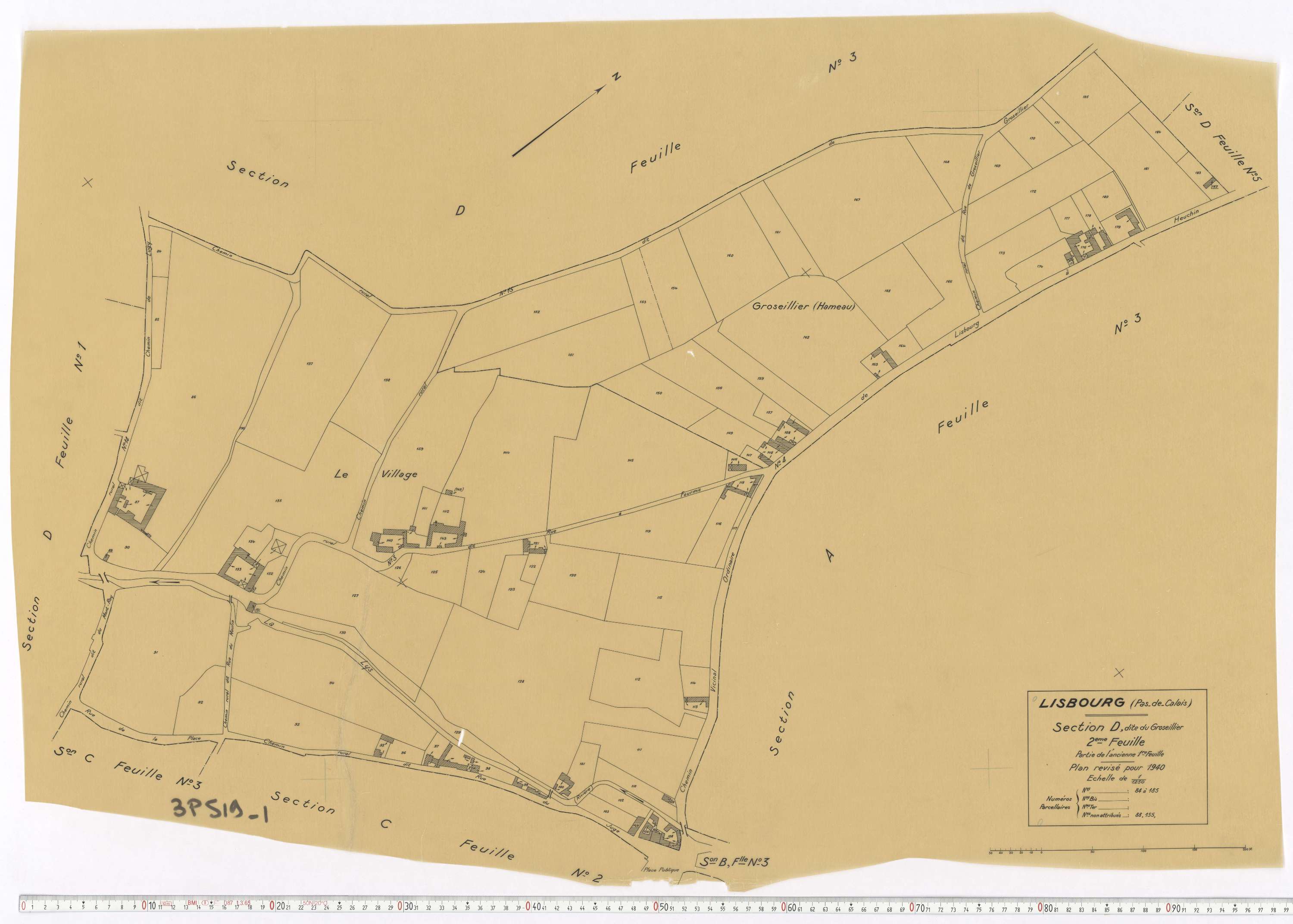 Lisbourg - Section D, feuille 2.