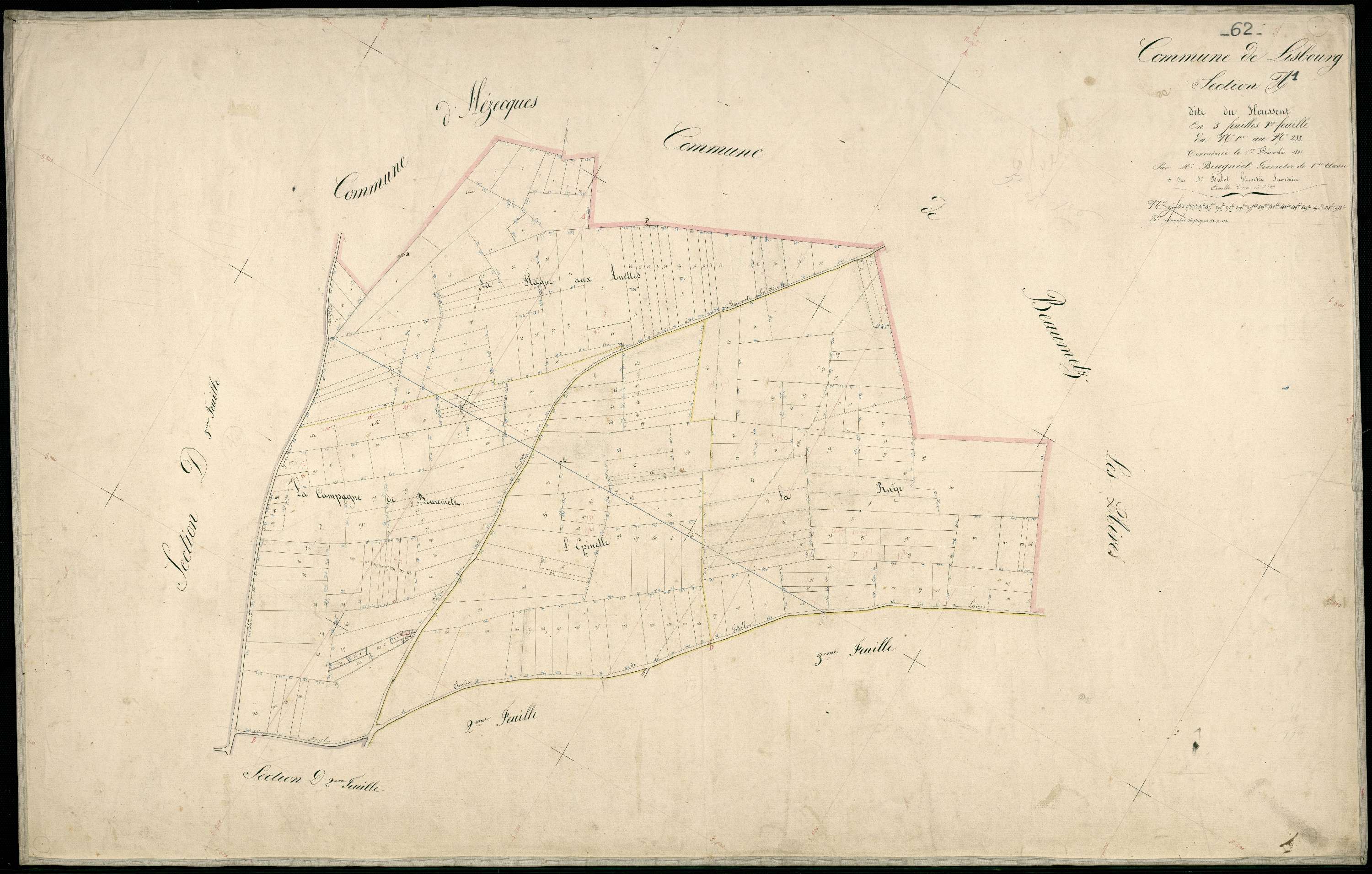 Lisbourg - Section A, 1re feuille