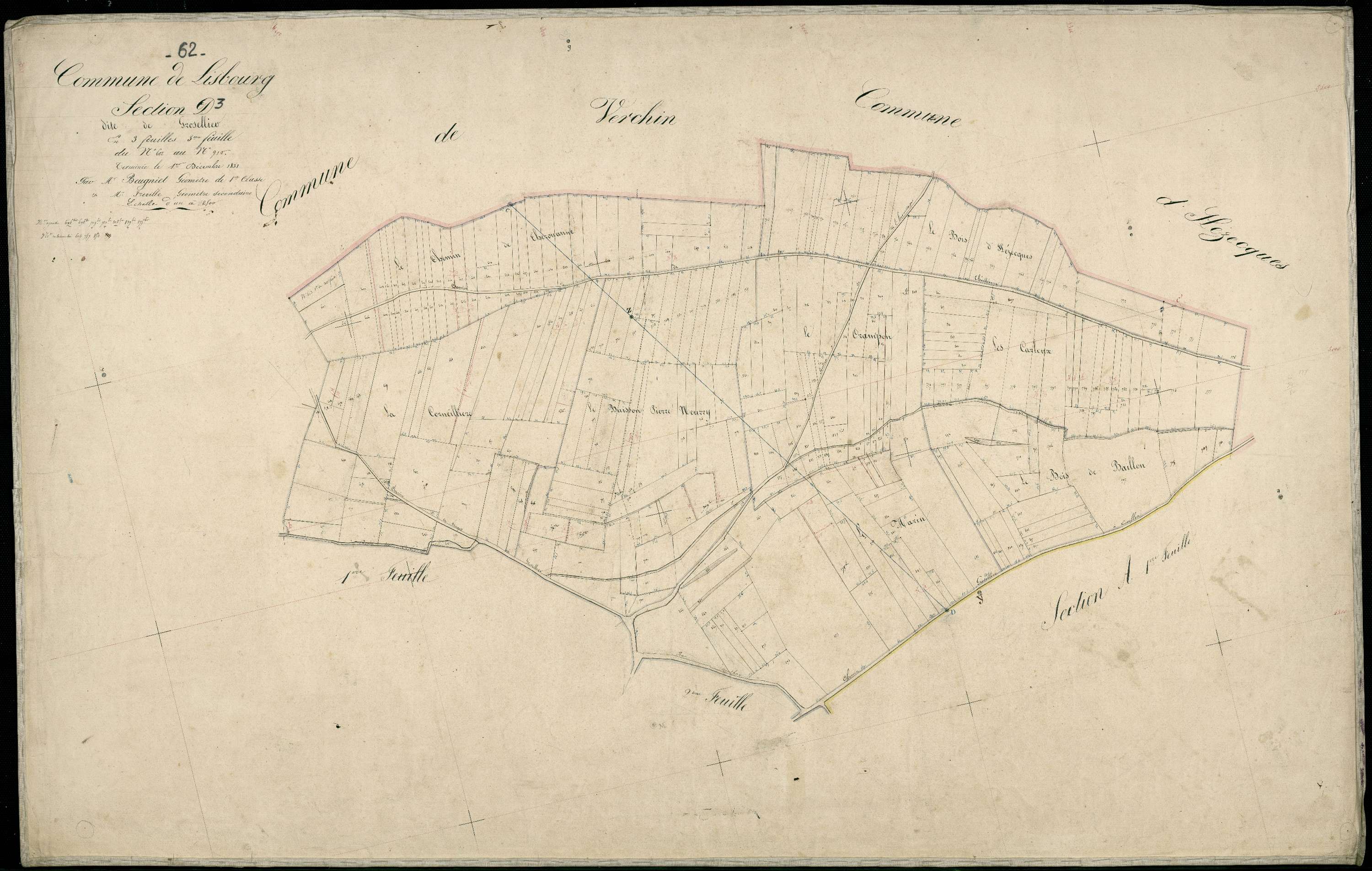 Lisbourg - Section D, 3e feuille