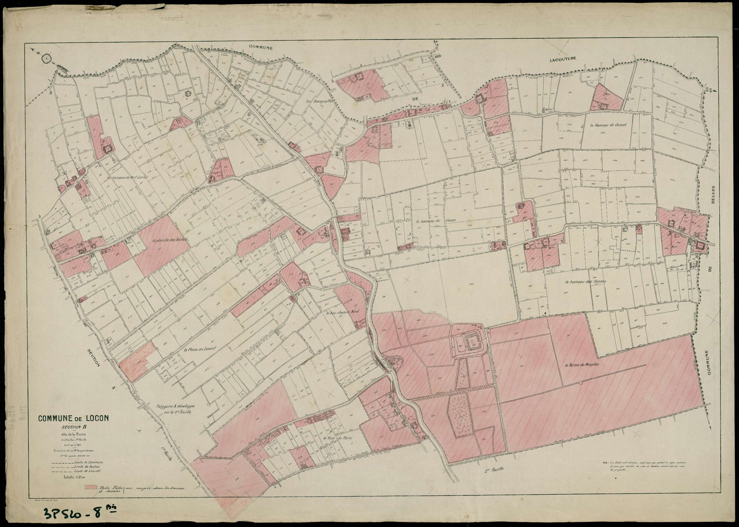 Locon - Section B, 1re feuille