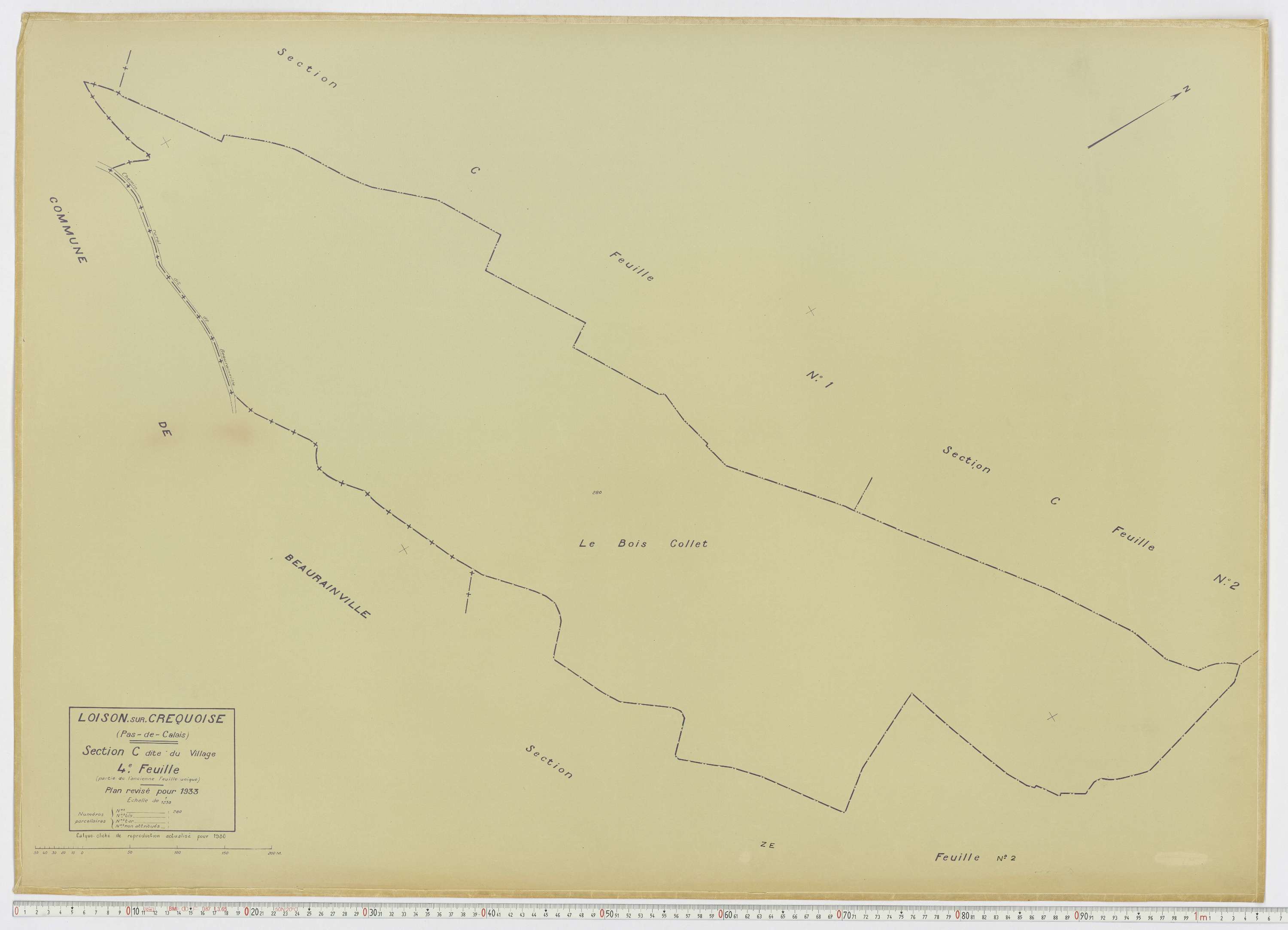 Loison-sur-Créquoise - Section C, feuille 4.