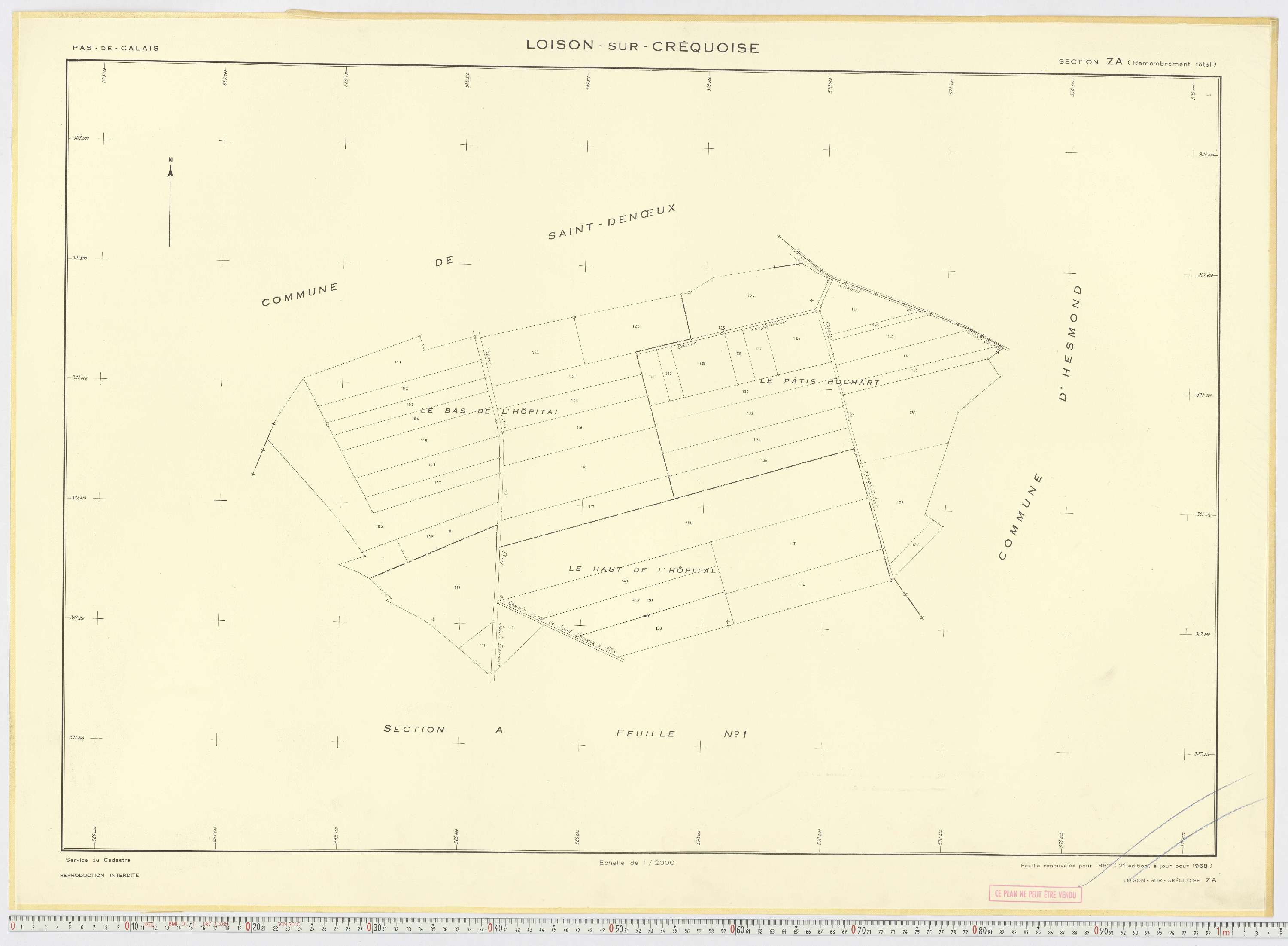 Loison-sur-Créquoise - Section ZA.