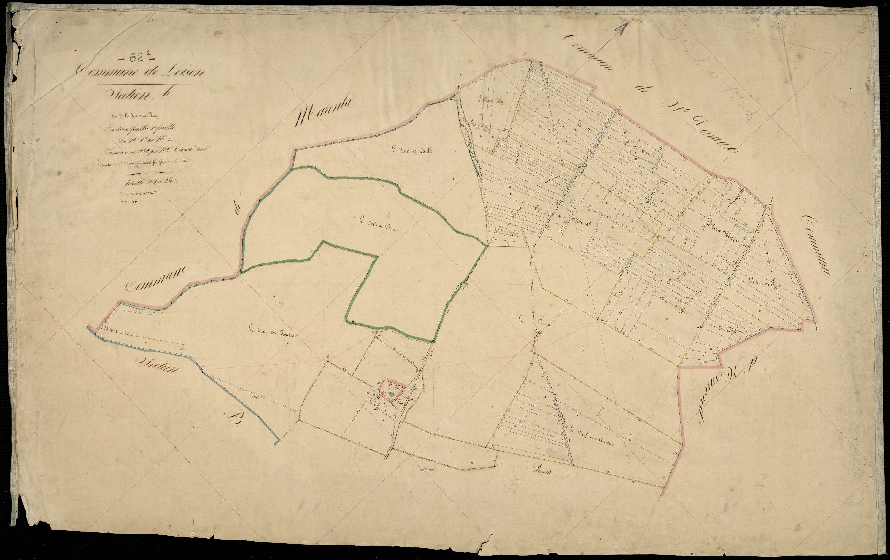 Loison-sur-Créquoise - Section A, 1re feuille