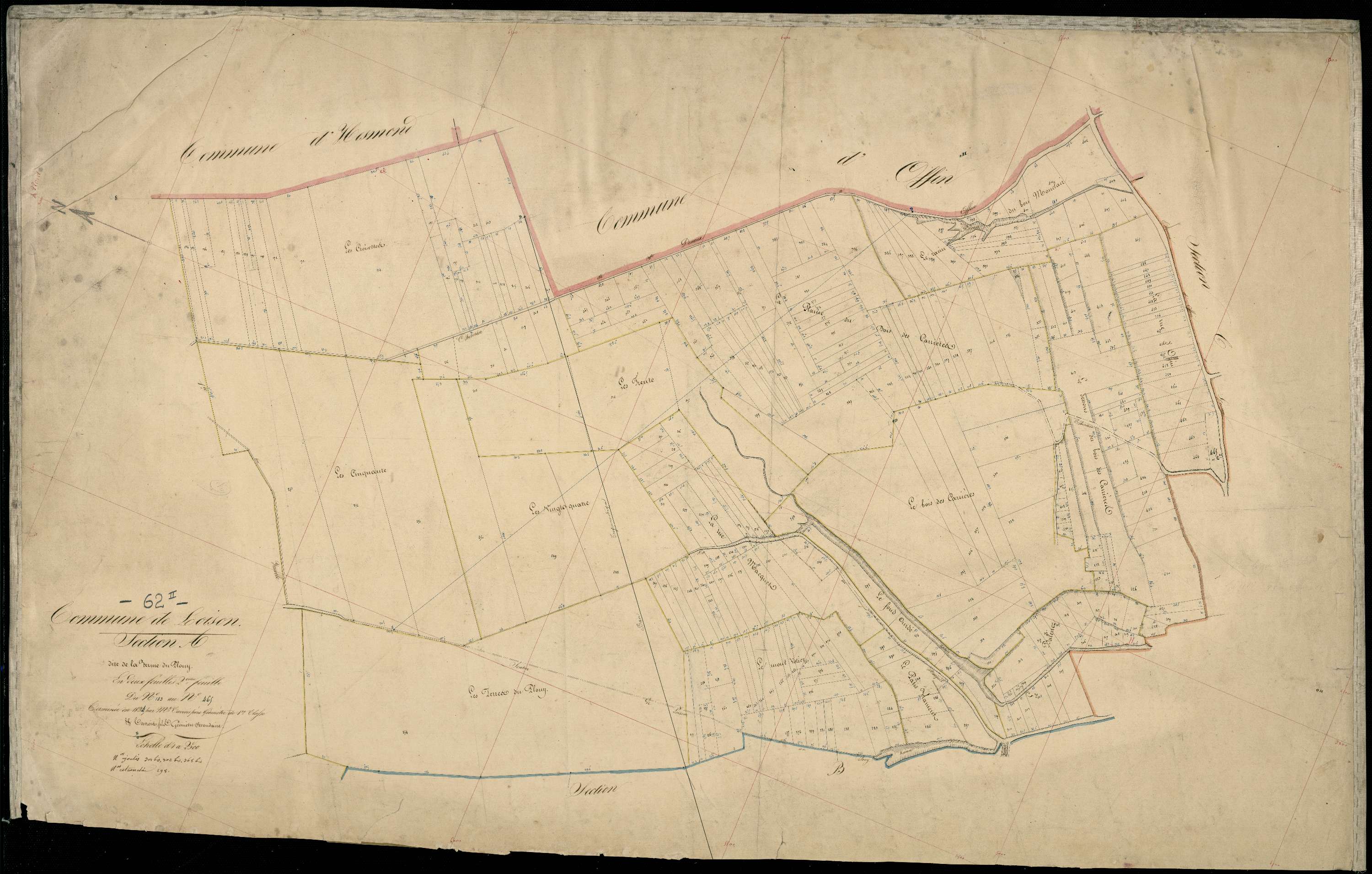 Loison-sur-Créquoise - Section A, 2e feuille