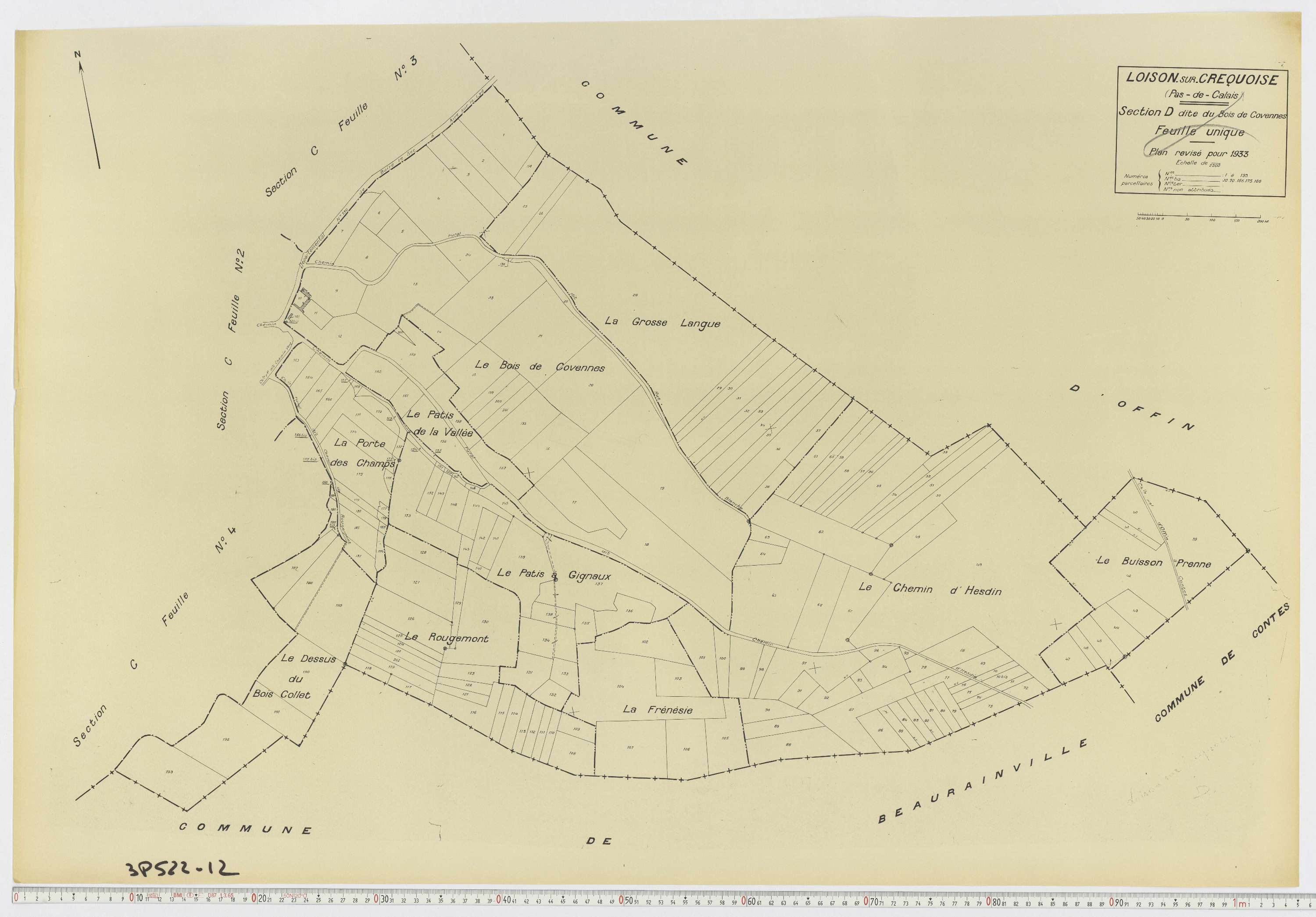 Loison-sur-Créquoise - Section D.
