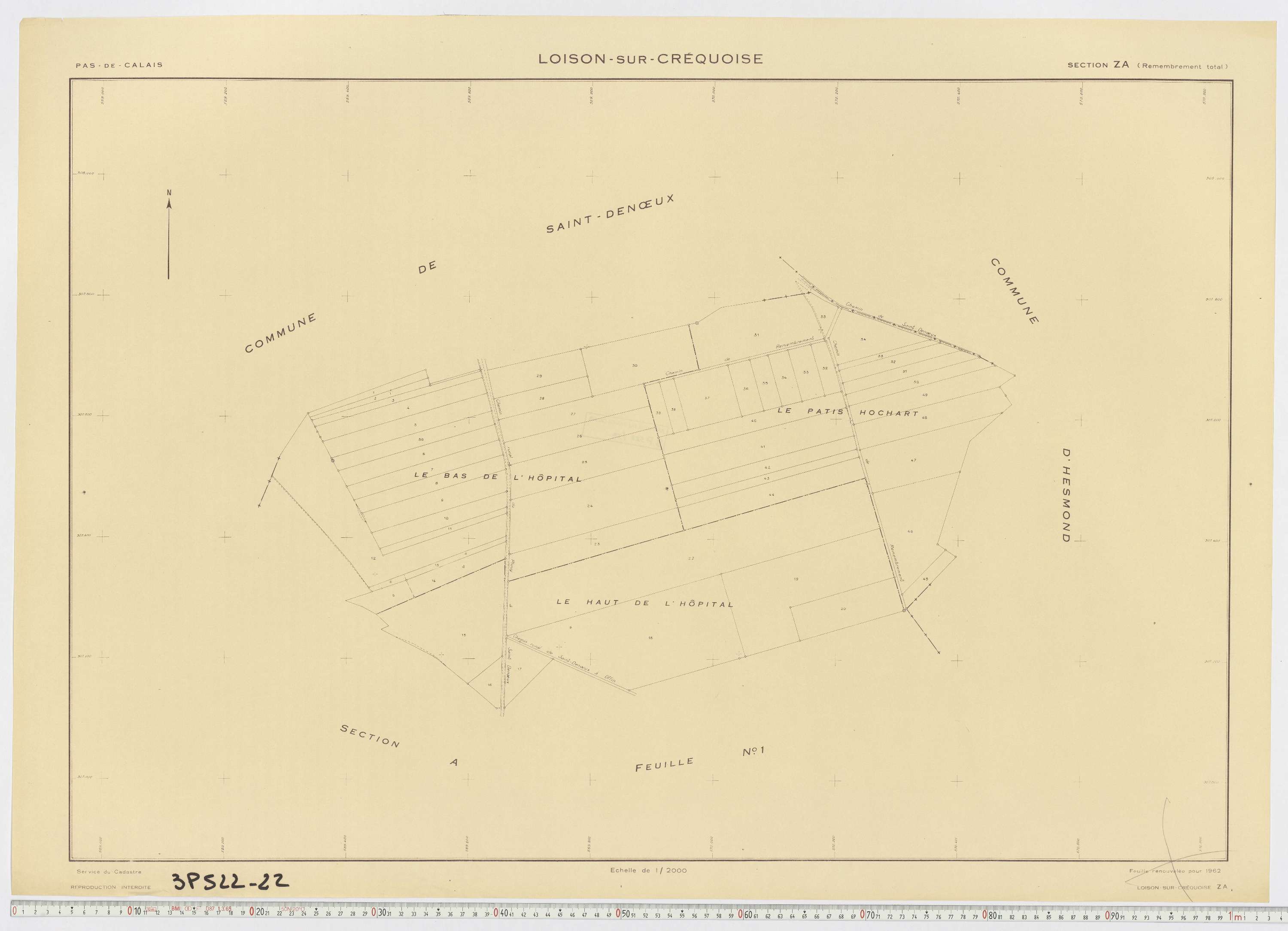 Loison-sur-Créquoise - Section ZA.