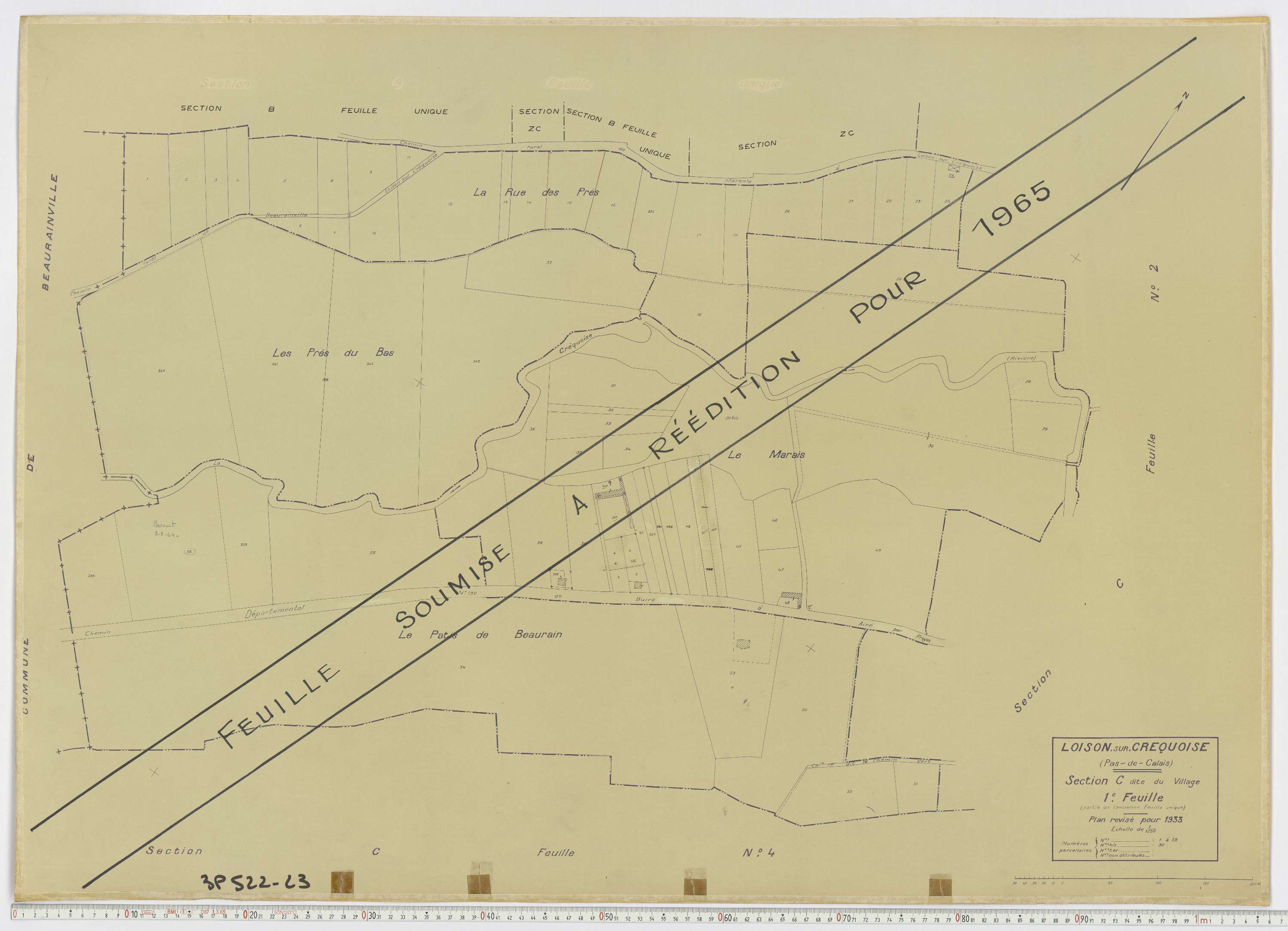 Loison-sur-Créquoise - Section C, feuille 1.