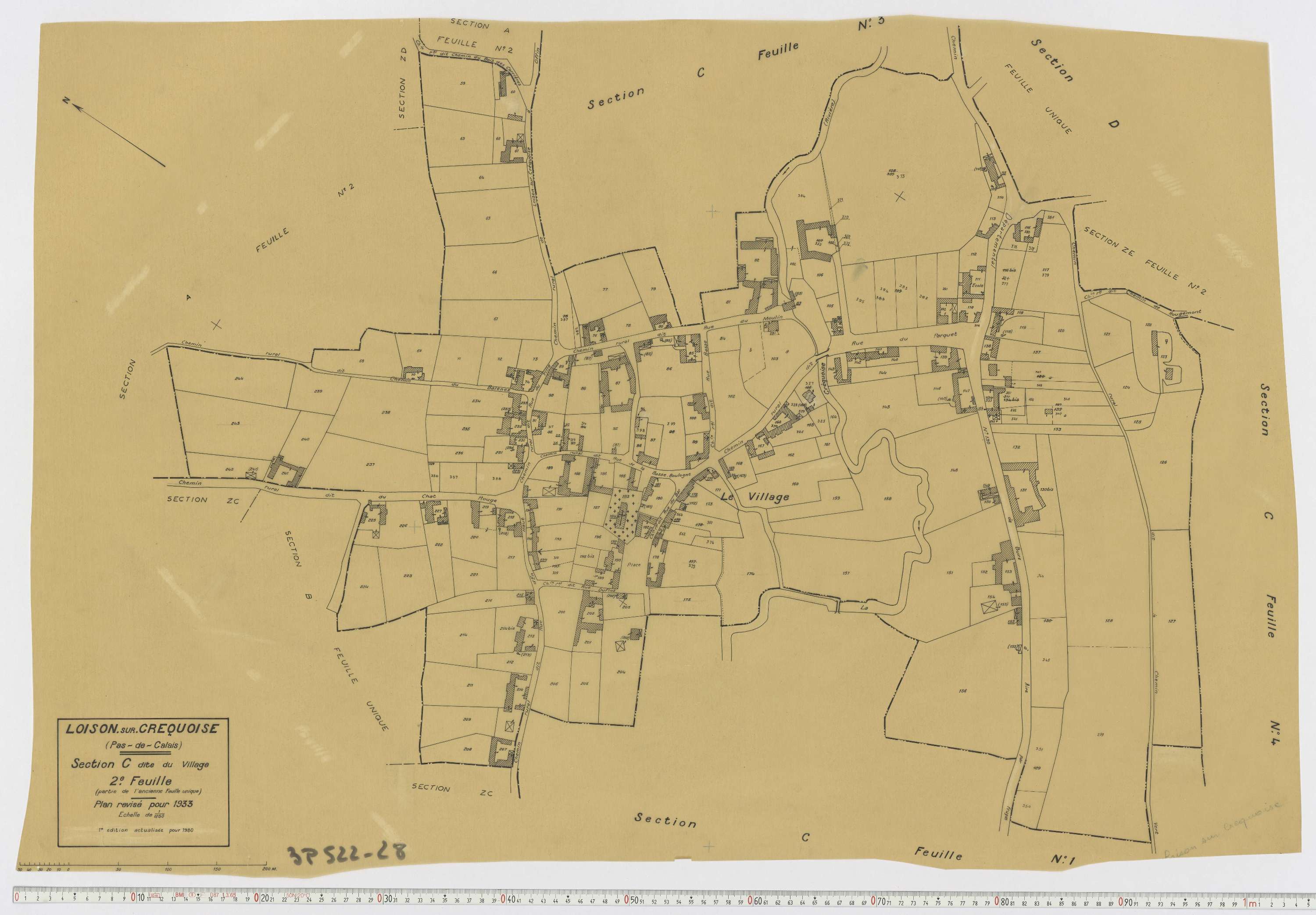 Loison-sur-Créquoise - Section C, feuille 2.