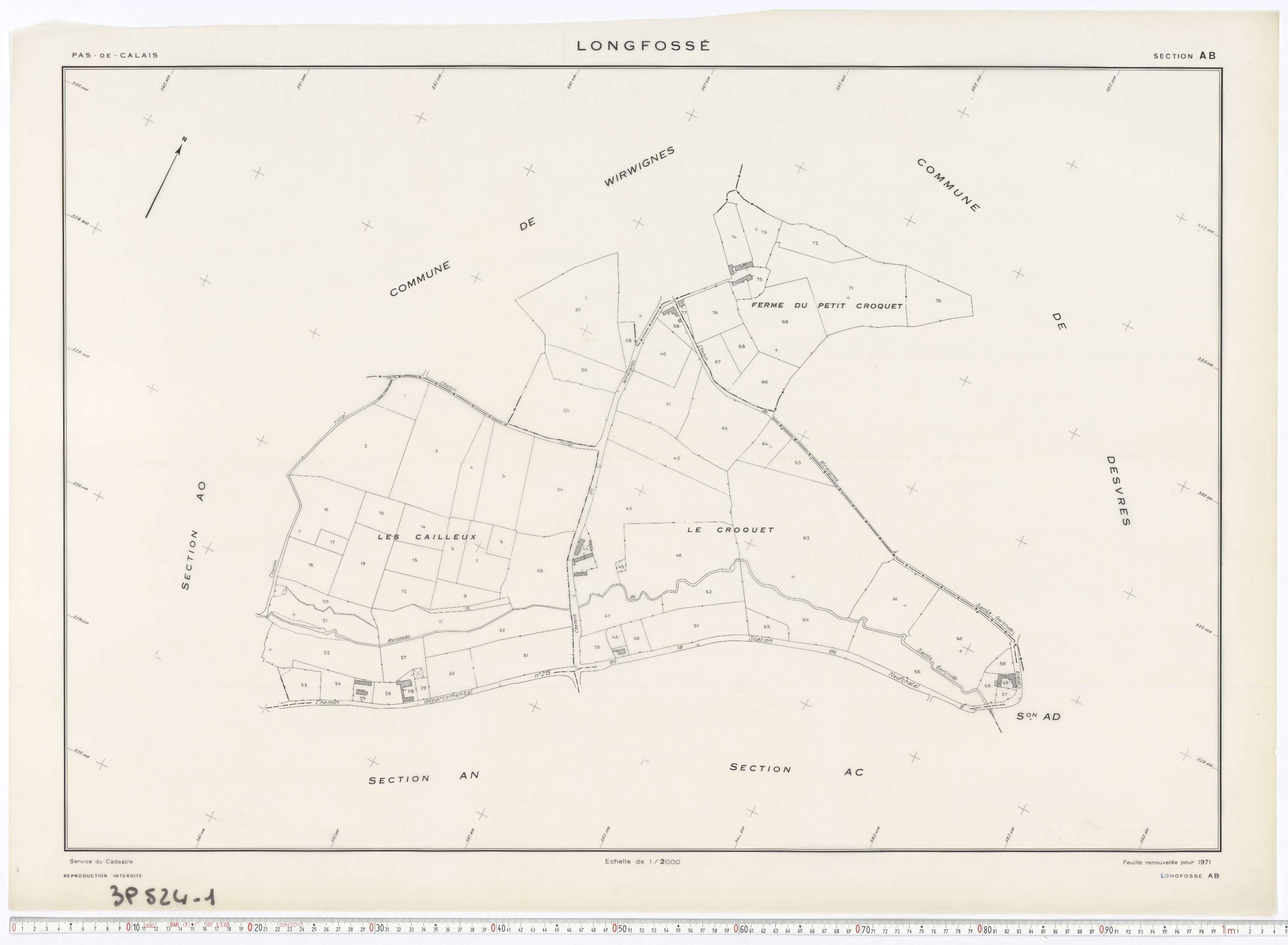 Longfossé - Section AB.