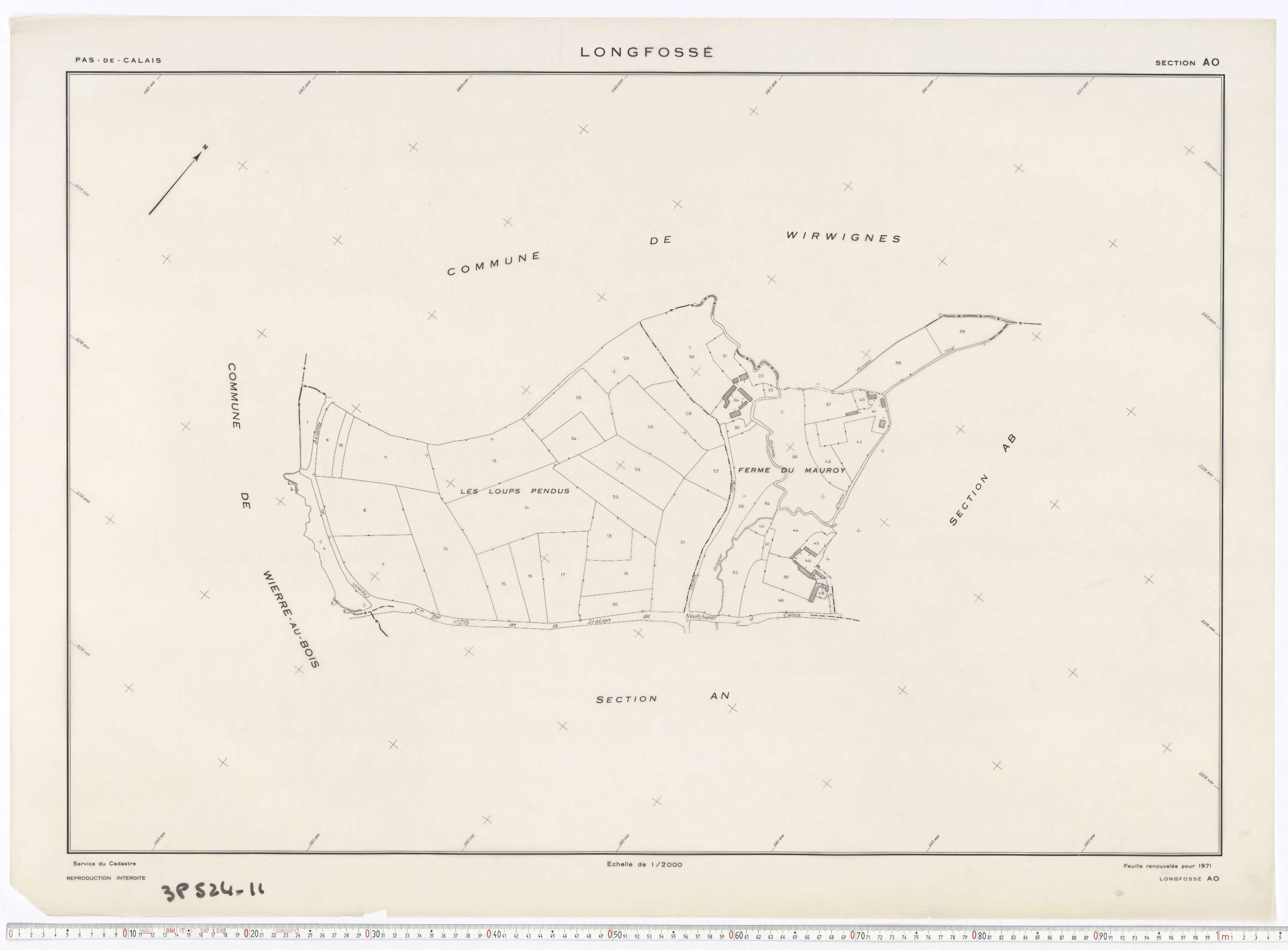 Longfossé - Section AO.