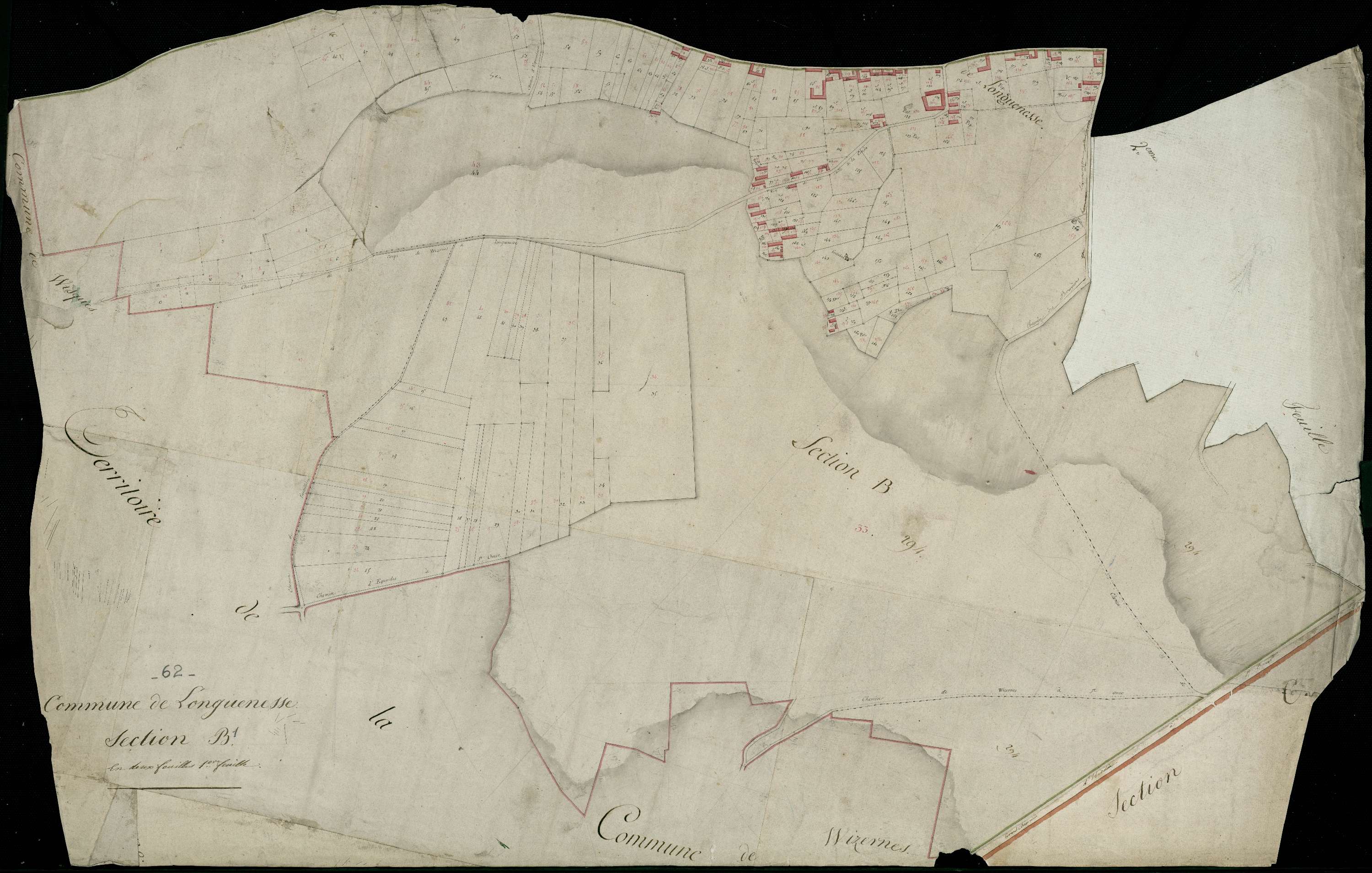Longuenesse - Section B, 1re feuille