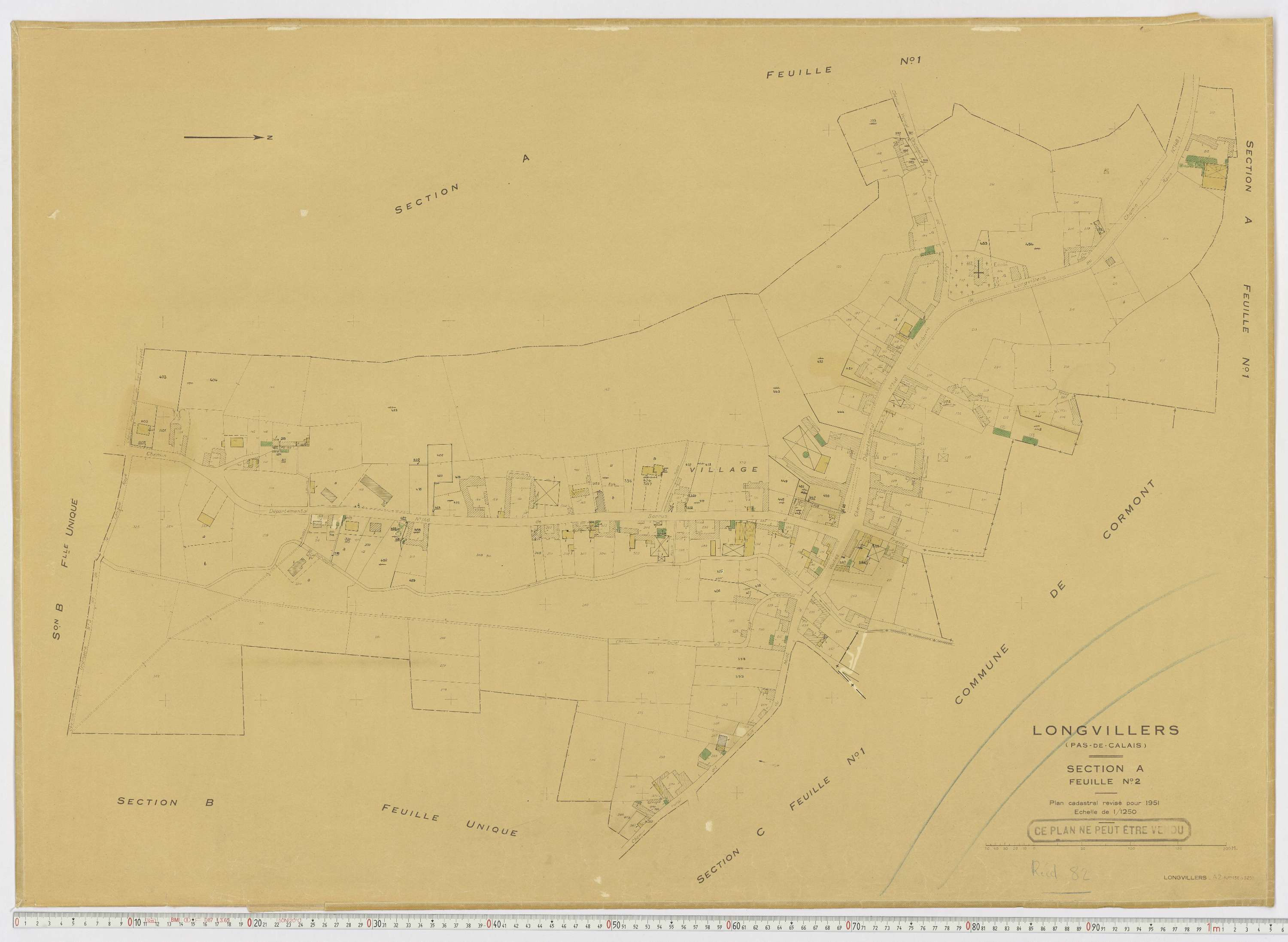 Longvilliers - Section A, feuille 2.