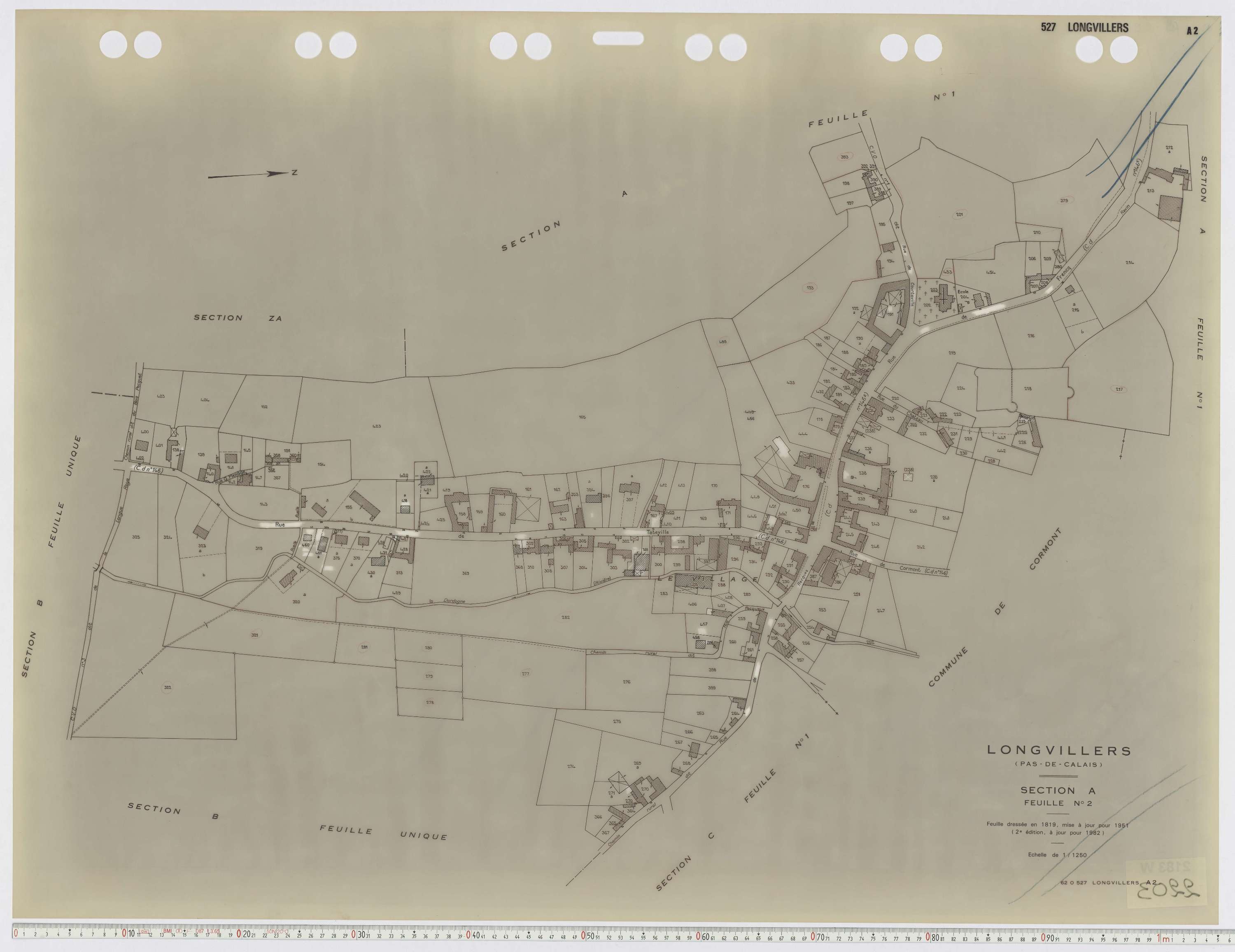 Longvilliers - Section A, feuille 2.