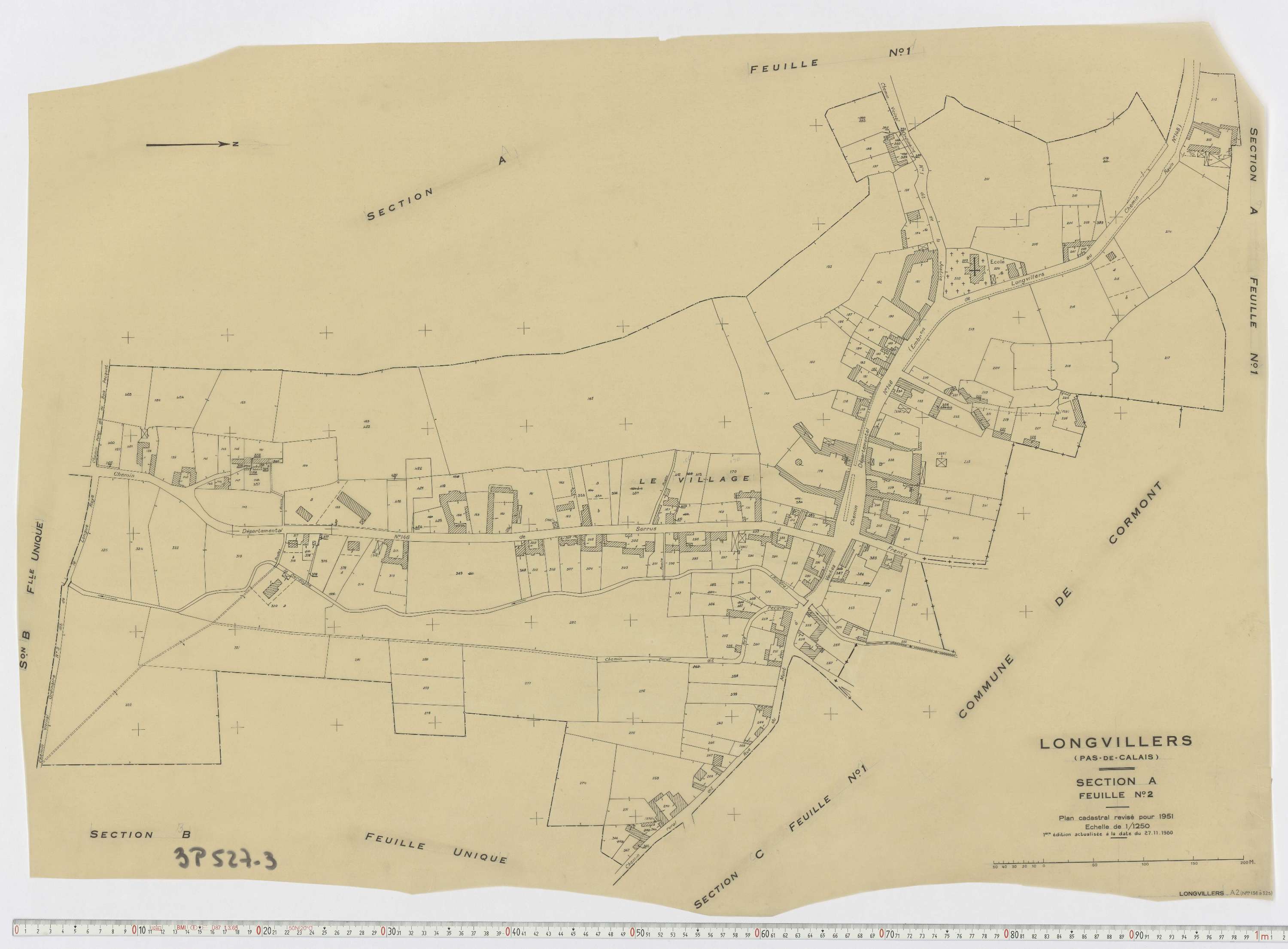 Longvilliers - Section A, feuille 2.