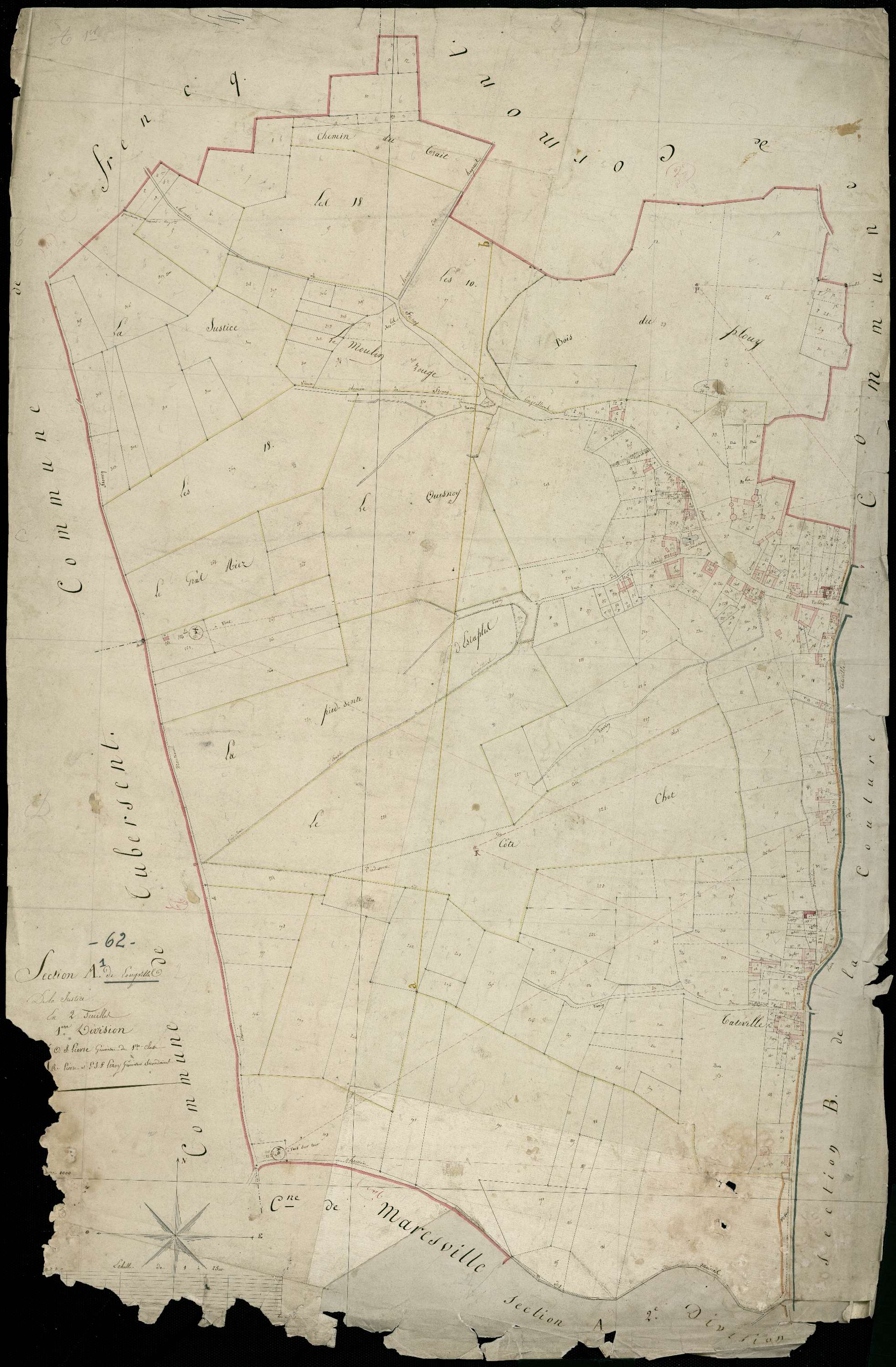 Longvilliers - Section A, 1re feuille