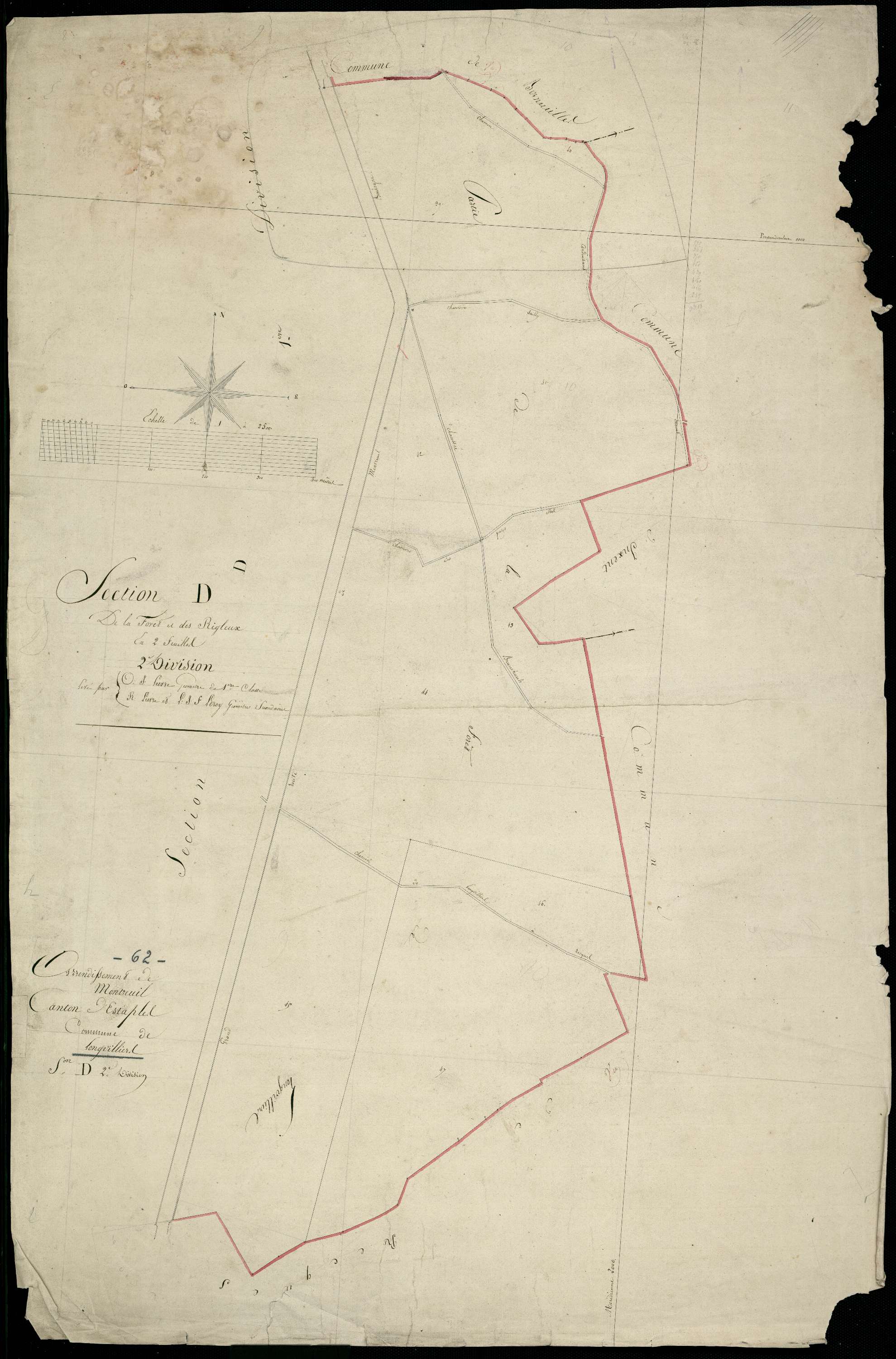 Longvilliers - Section D, 2e feuille