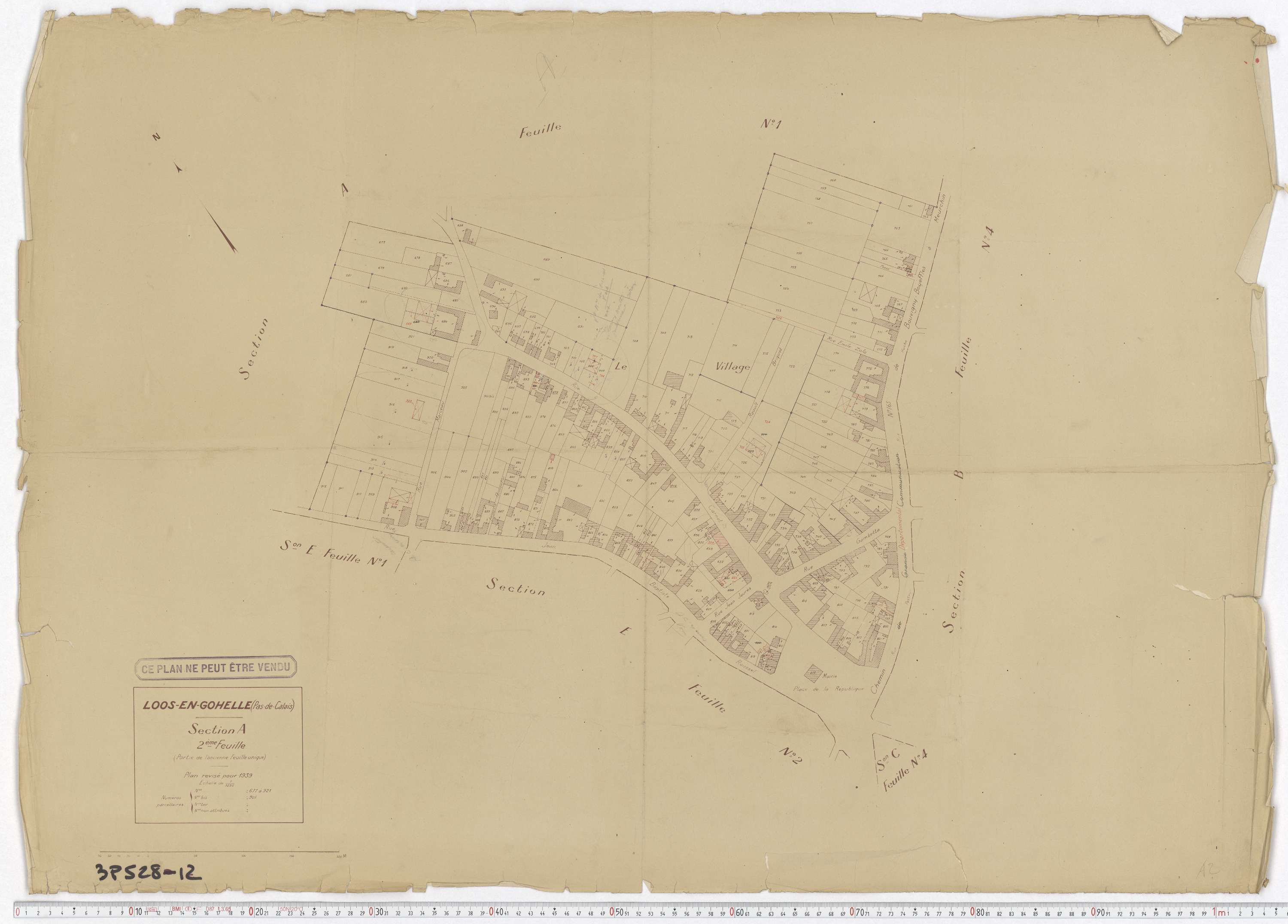 Loos-en-Gohelle - Section A, feuille 2.