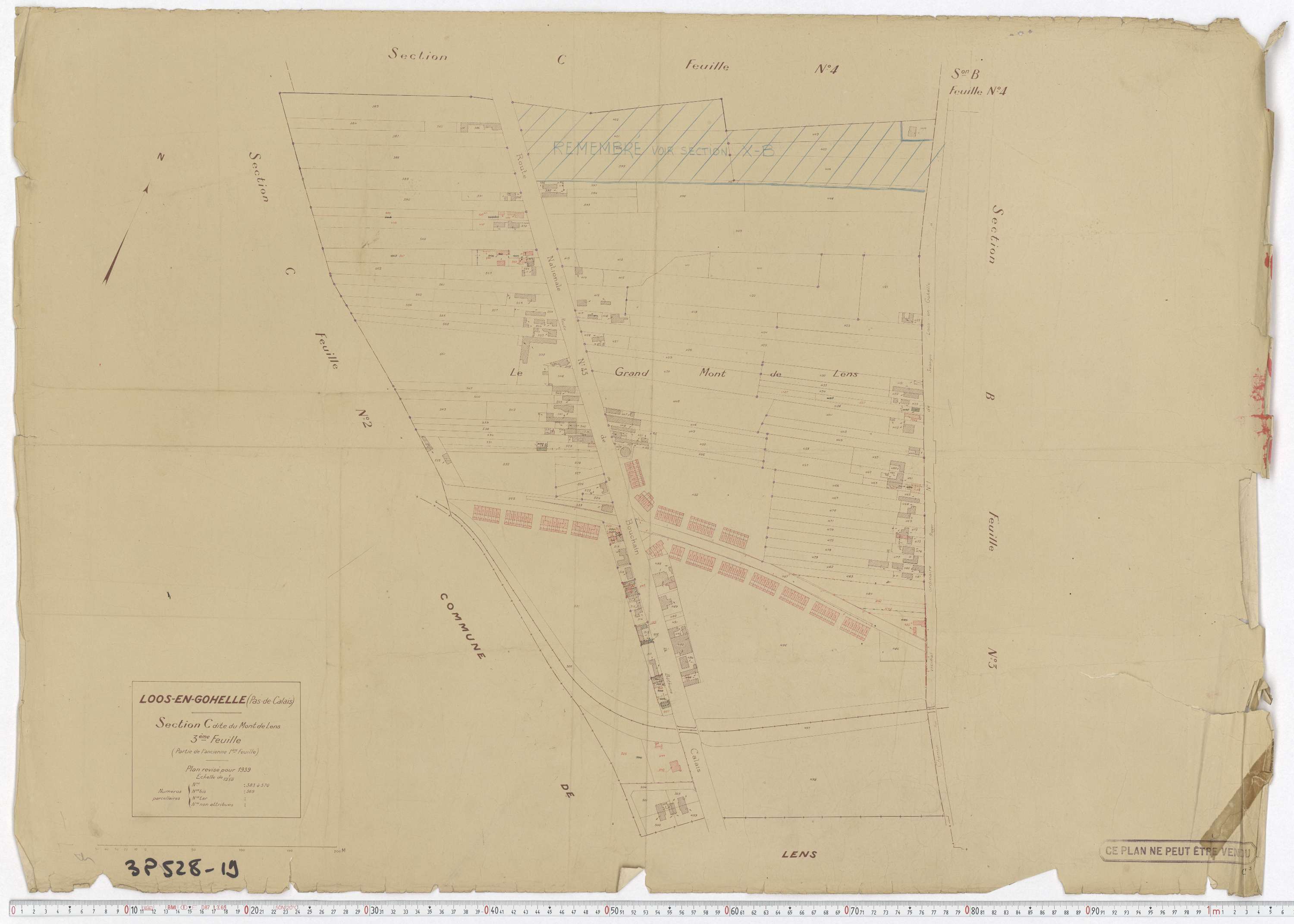 Loos-en-Gohelle - Section C, feuille 3.