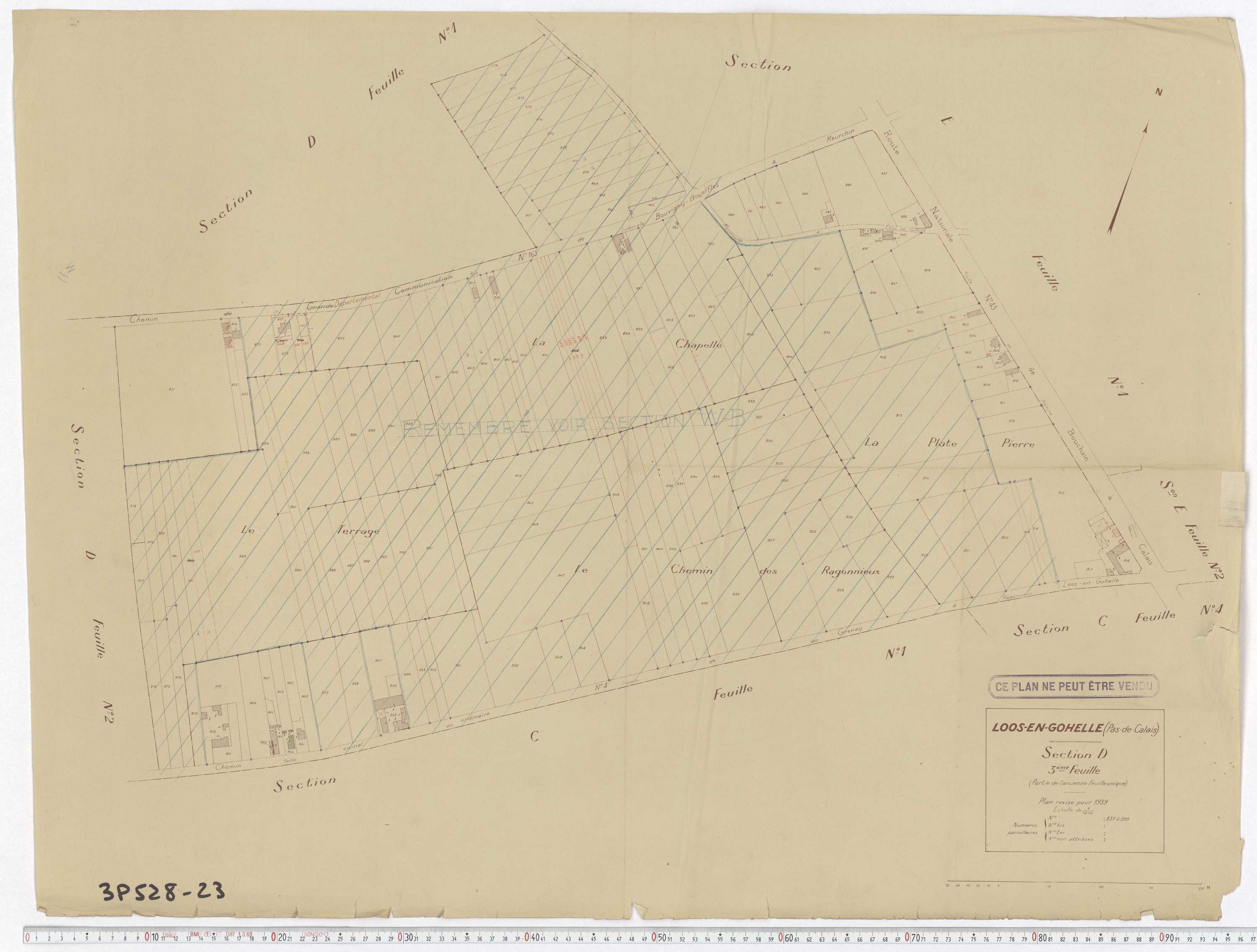 Loos-en-Gohelle - Section D, feuille 3.