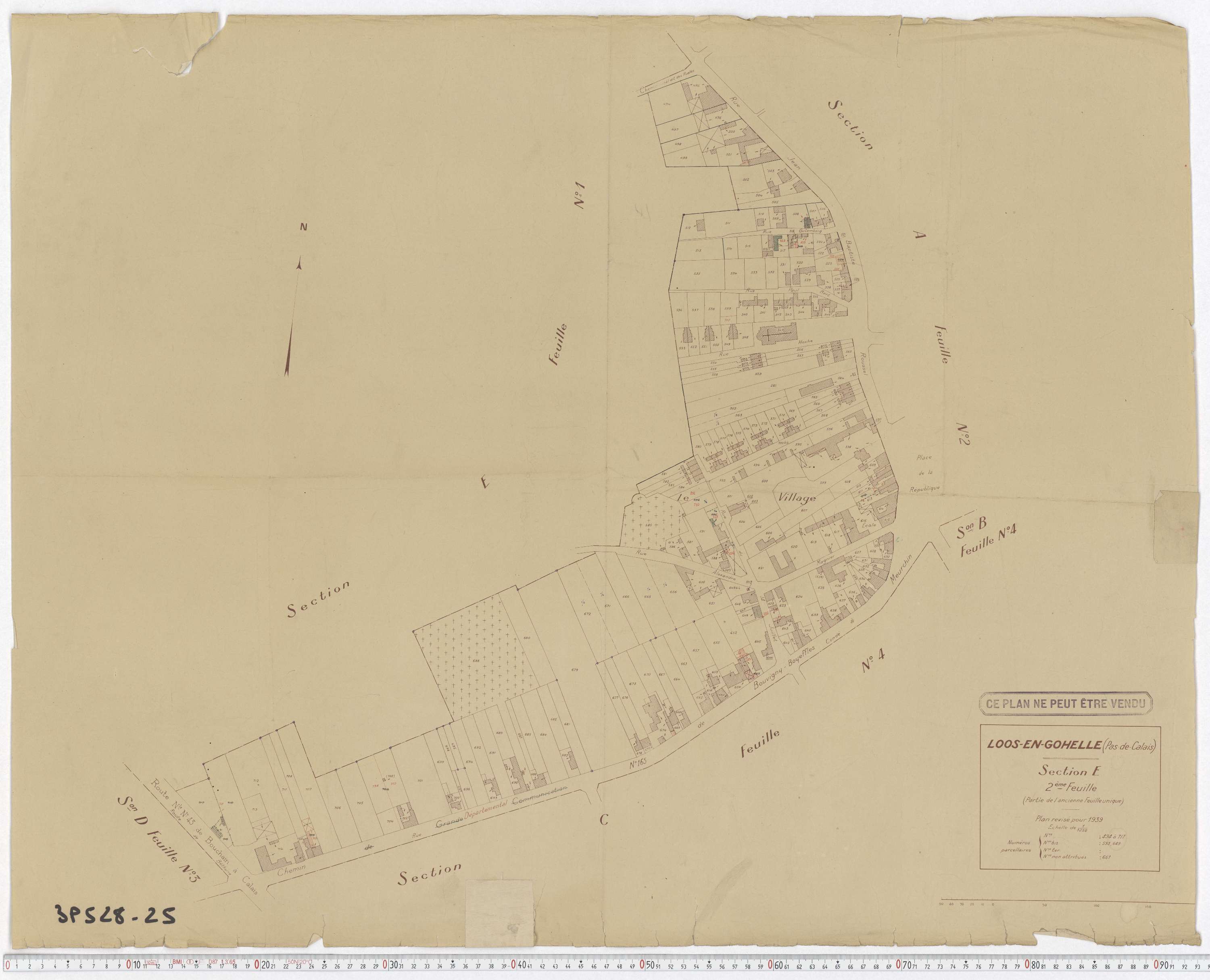 Loos-en-Gohelle - Section E, feuille 2.