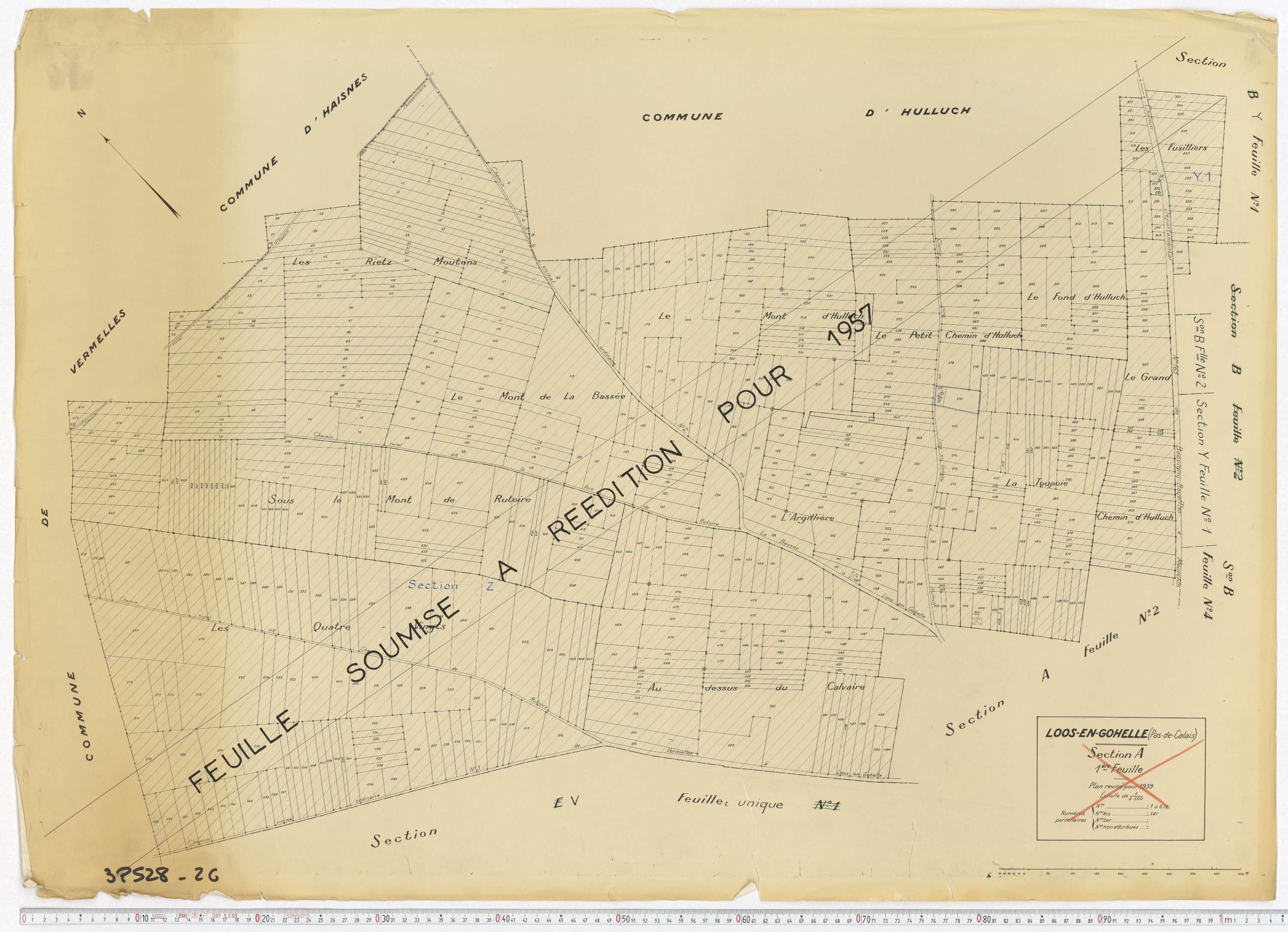 Loos-en-Gohelle - Section A, feuille 1.