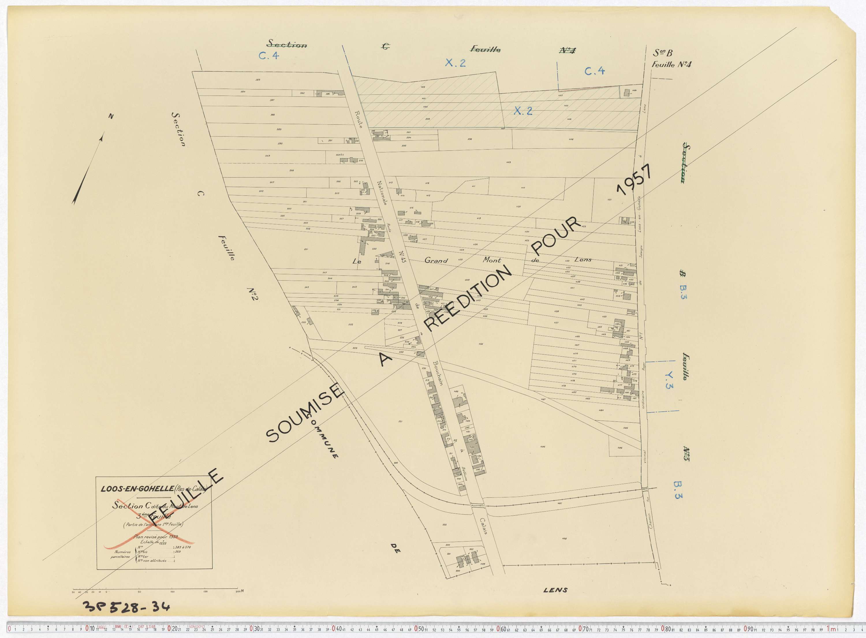 Loos-en-Gohelle - Section C, feuille 3.