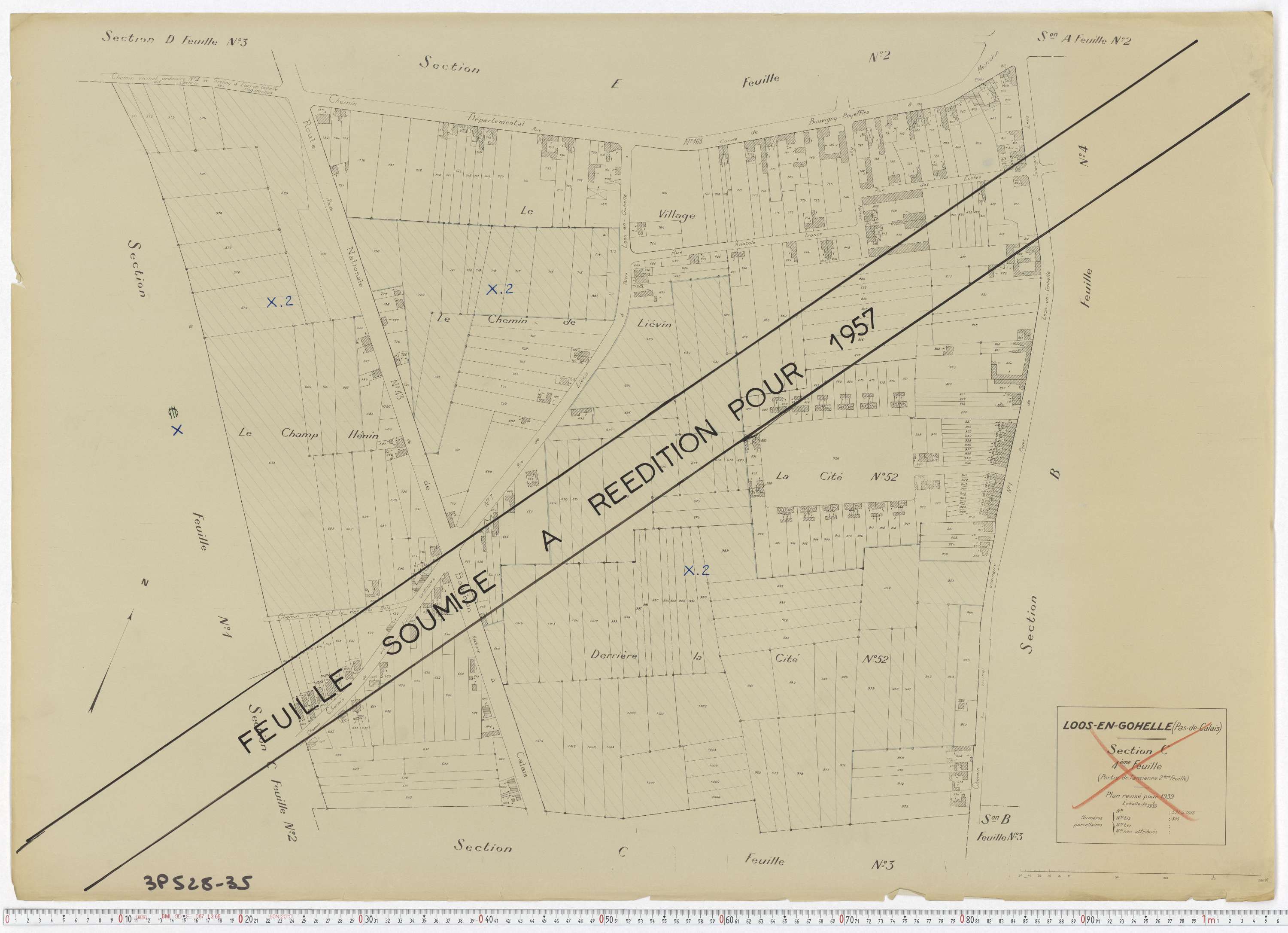 Loos-en-Gohelle - Section C, feuille 4.