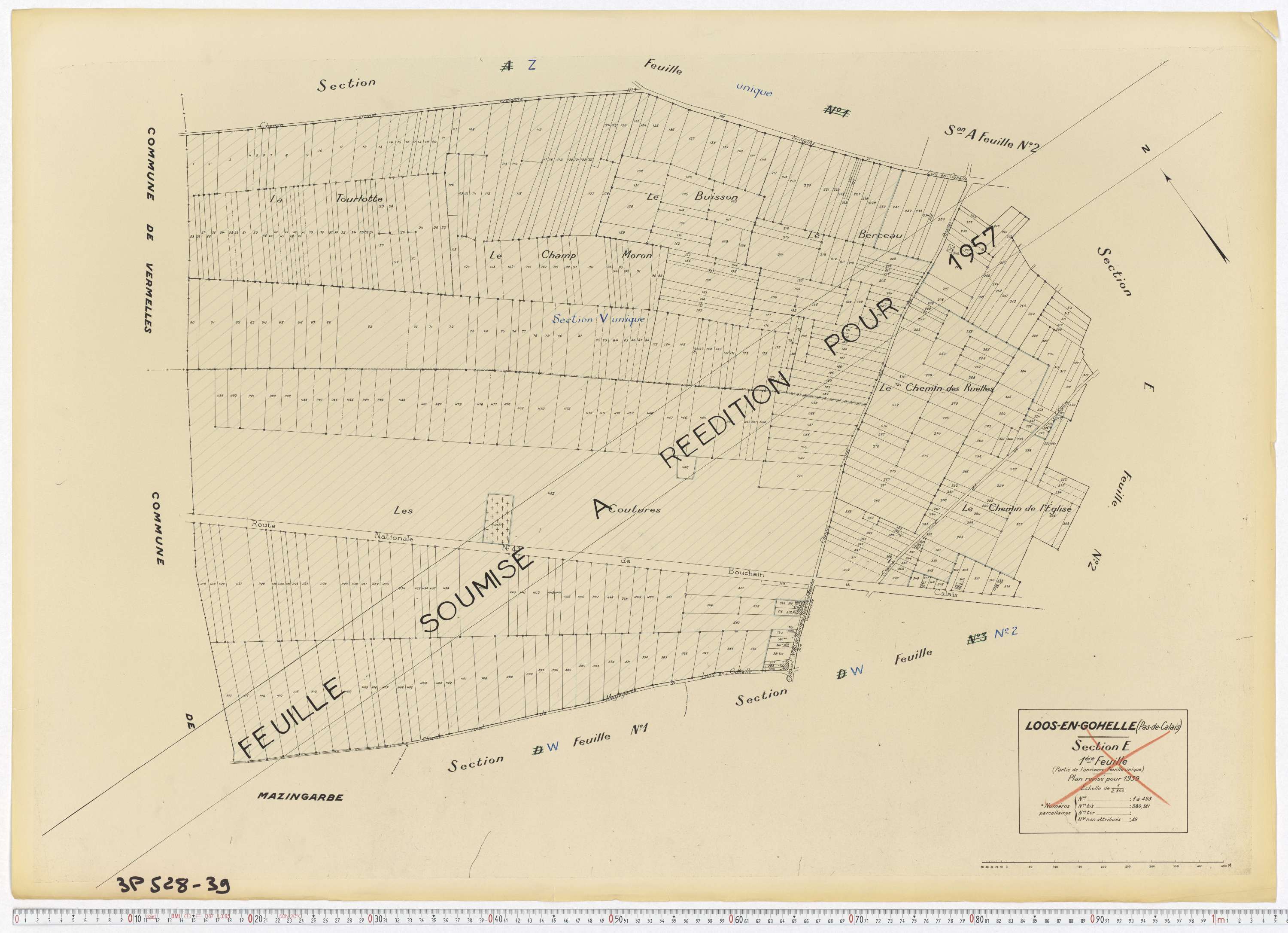 Loos-en-Gohelle - Section E, feuille 1.