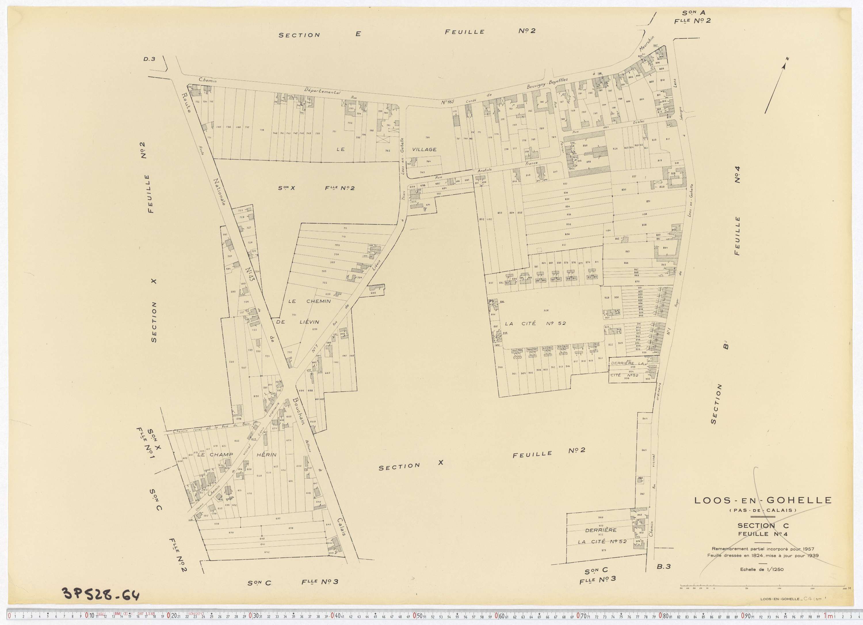 Loos-en-Gohelle - Section C, feuille 4.