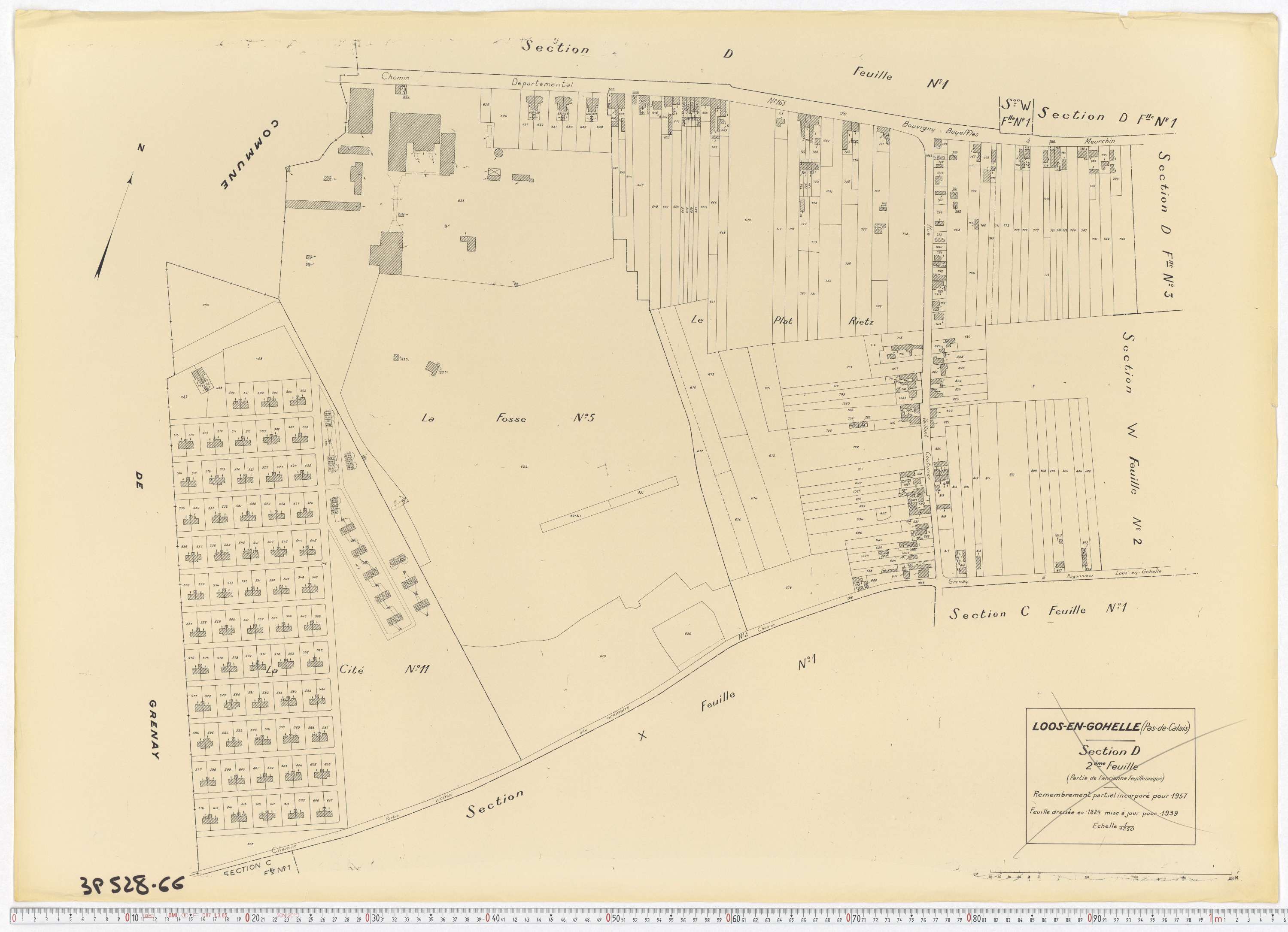 Loos-en-Gohelle - Section D, feuille 2.