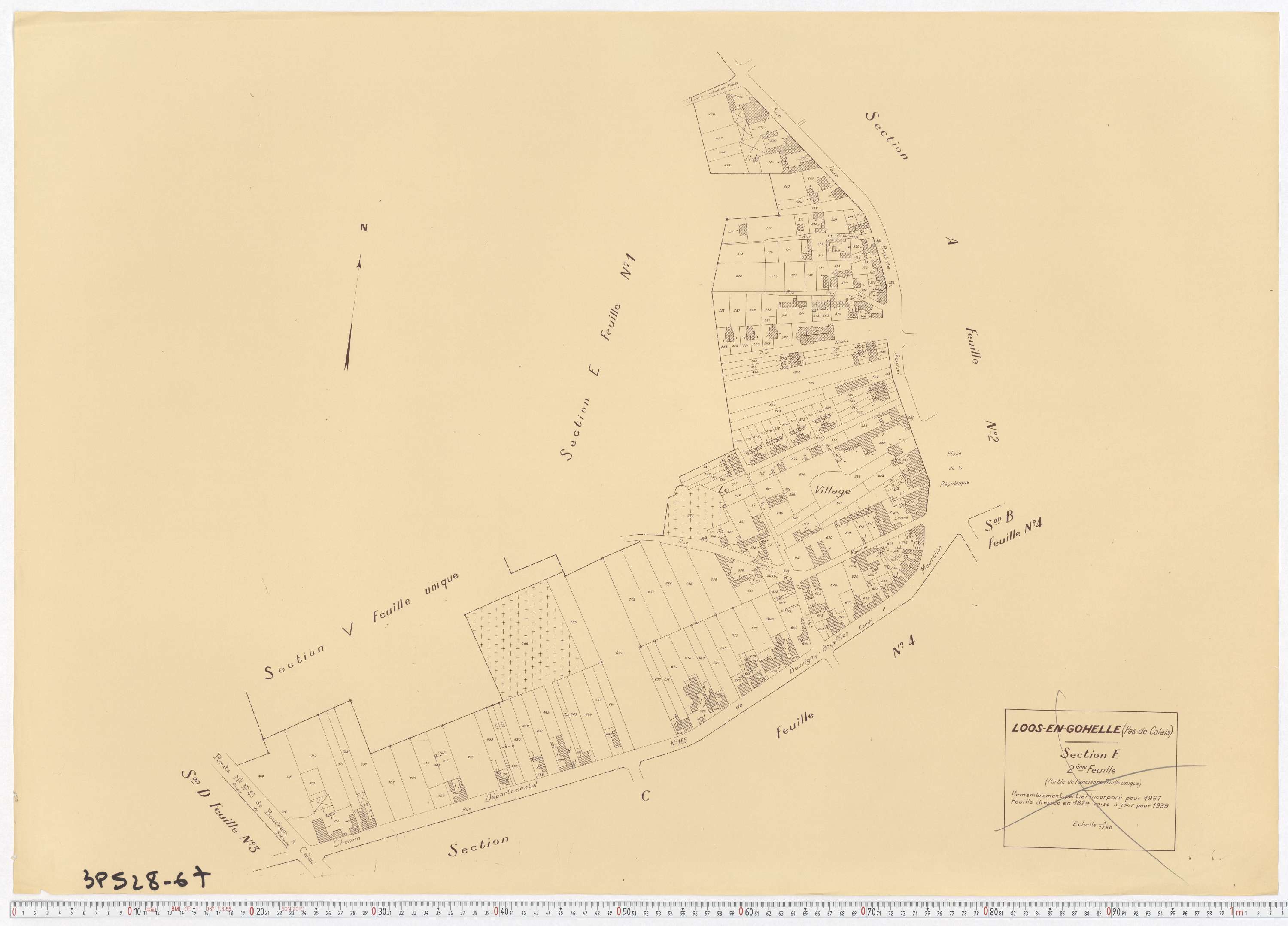 Loos-en-Gohelle - Section E, feuille 2.