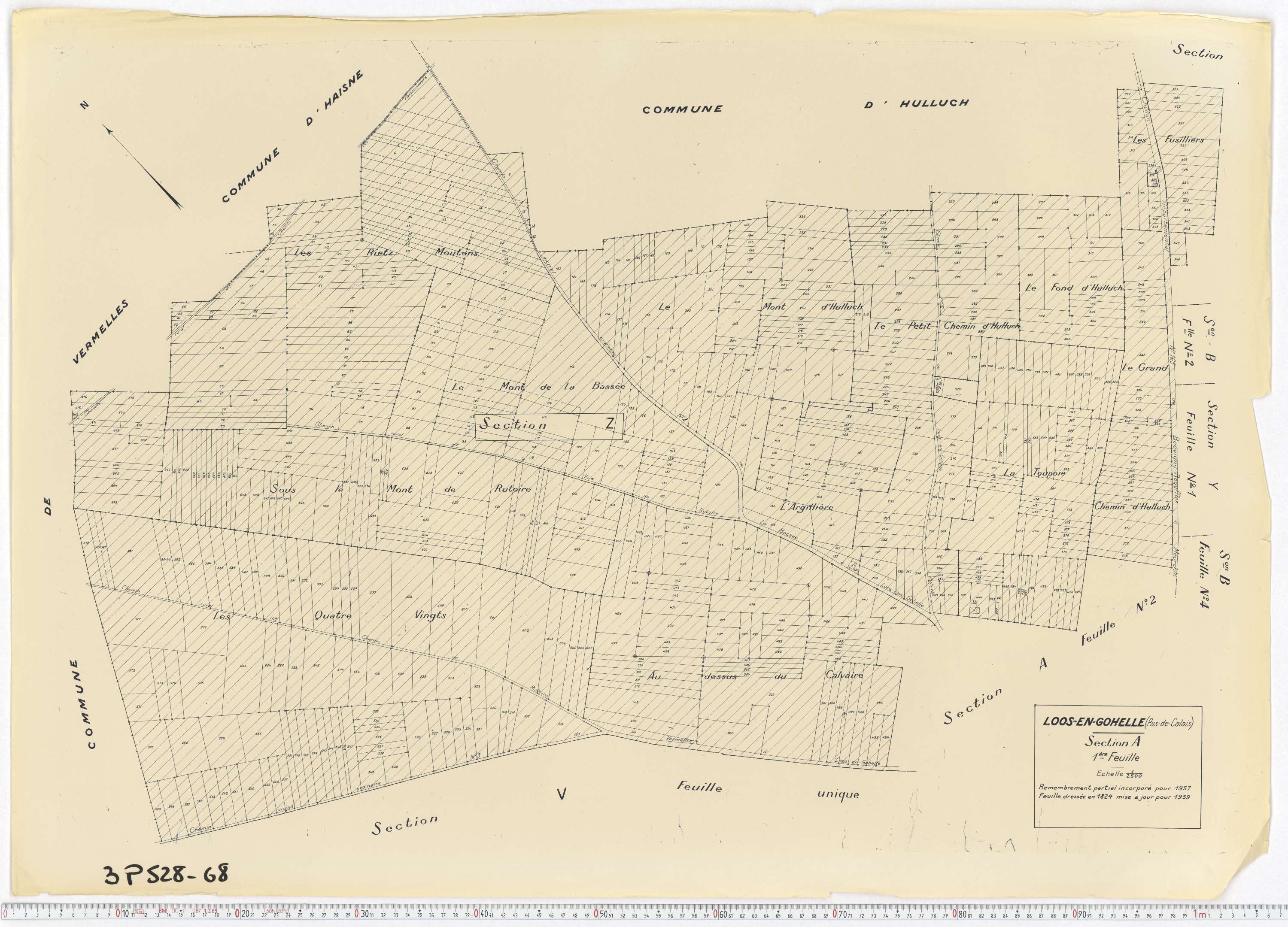 Loos-en-Gohelle - Section A, feuille 1.