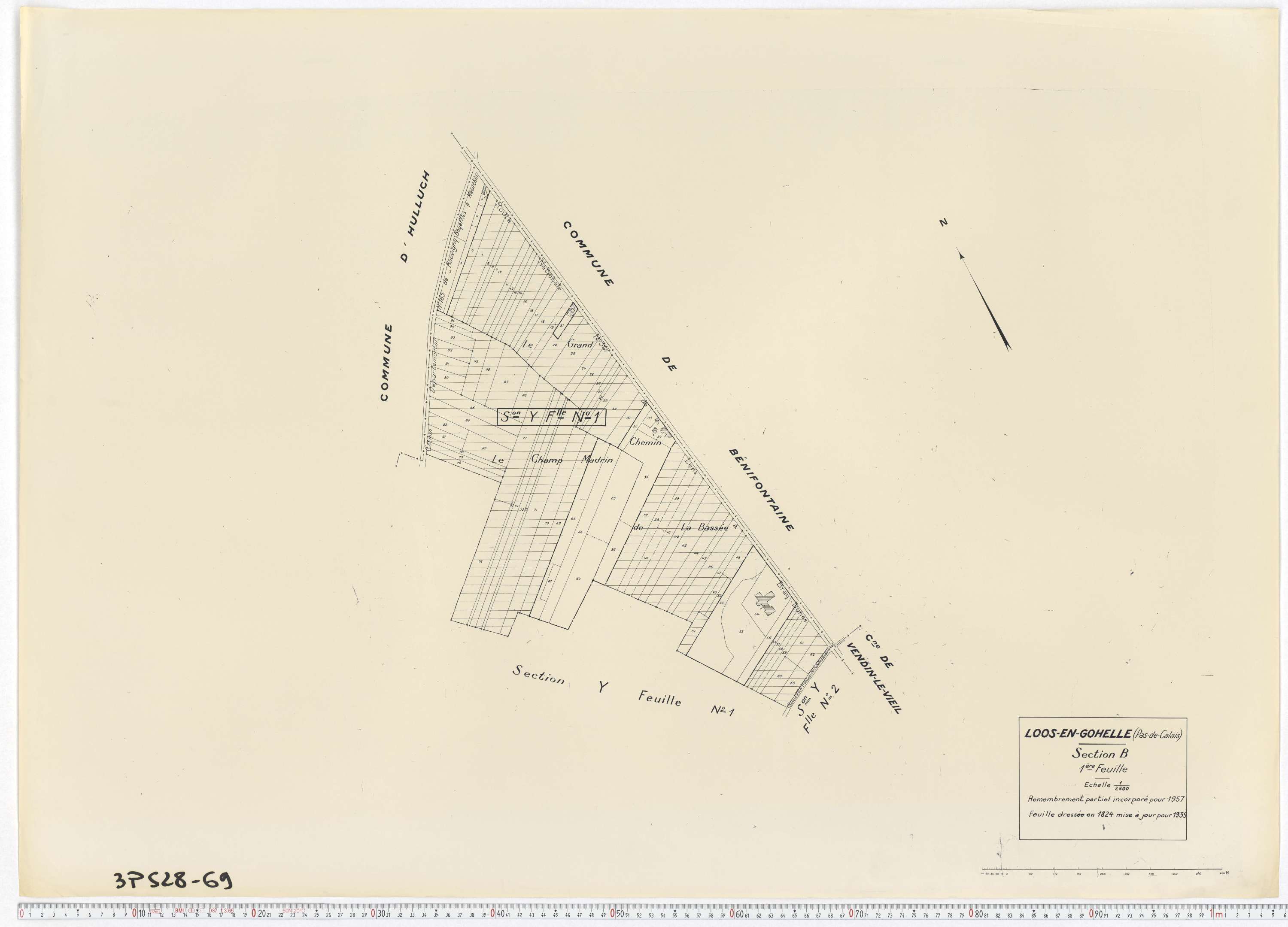 Loos-en-Gohelle - Section B, feuille 1.