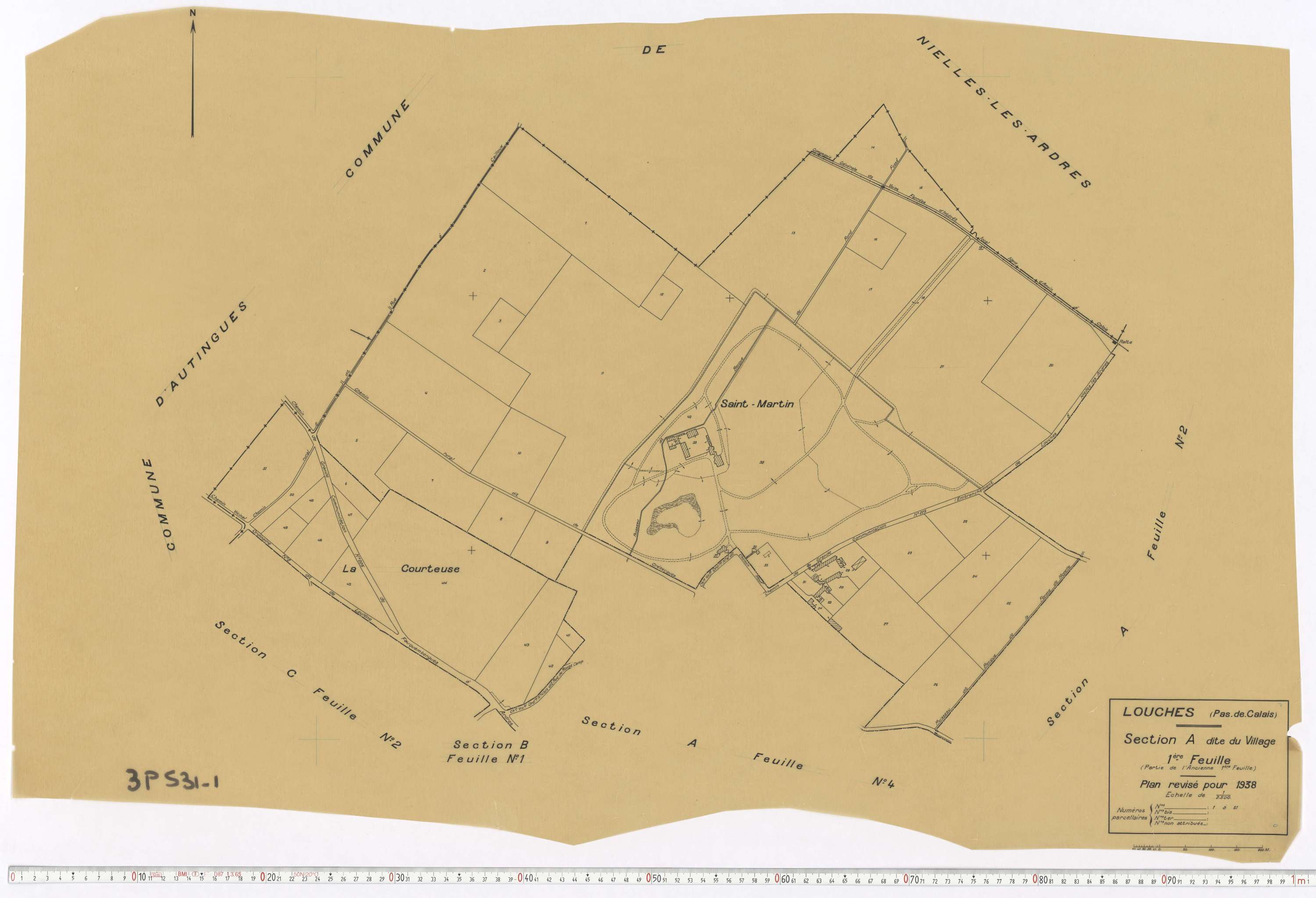Louches - Section A, feuille 1.