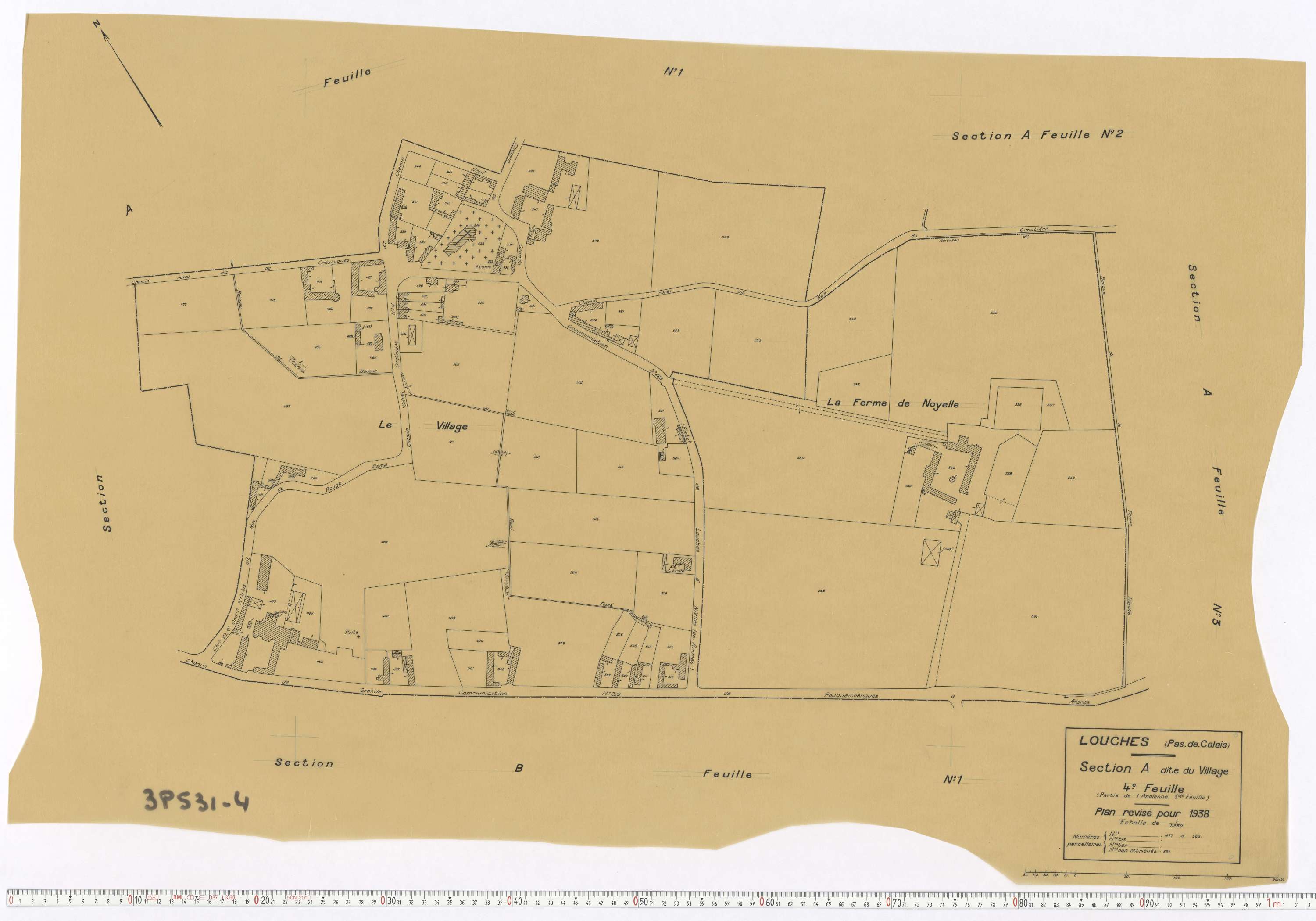 Louches - Section A, feuille 4.