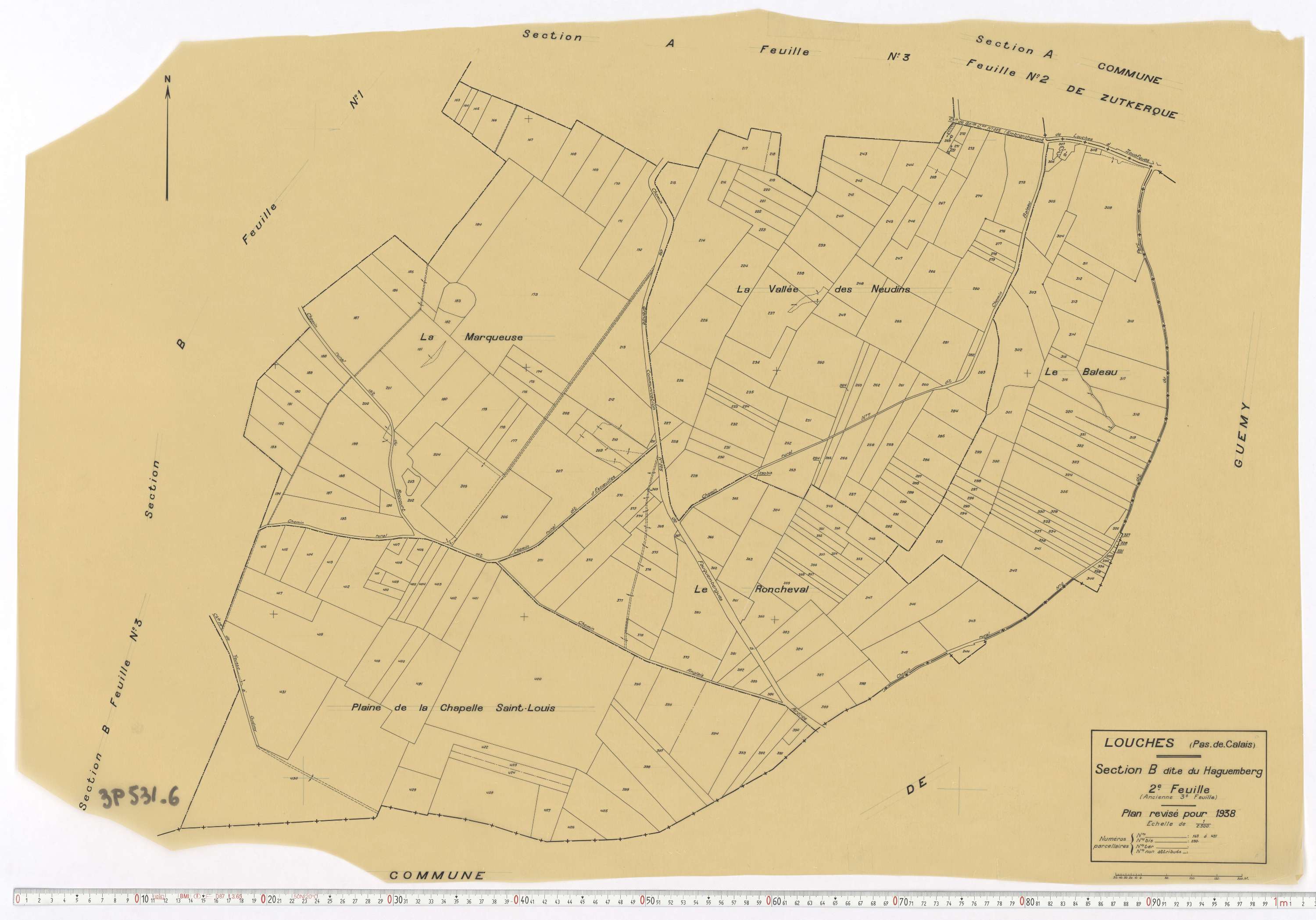 Louches - Section B, feuille 2.
