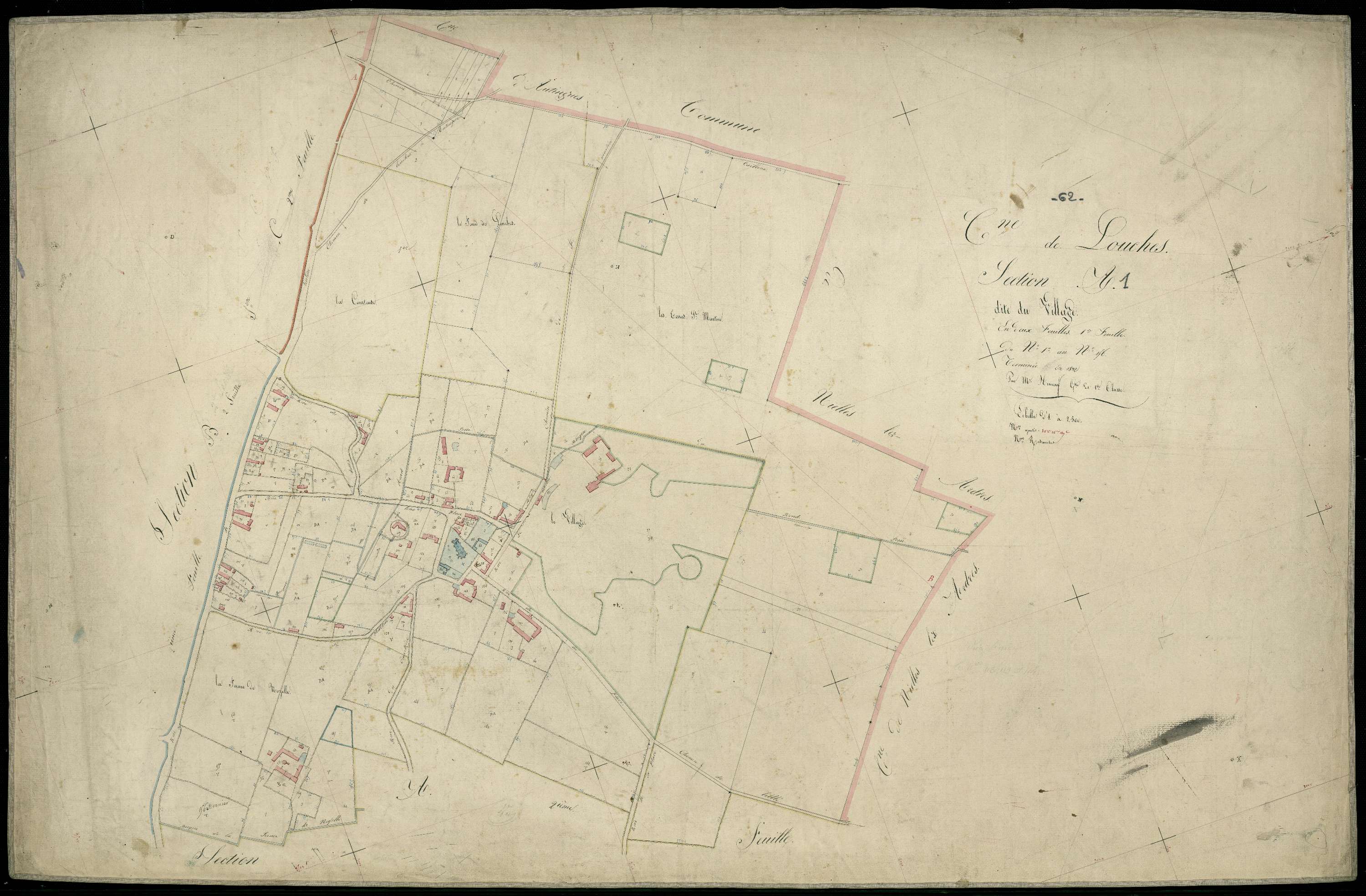 Louches - Section A, 1re feuille