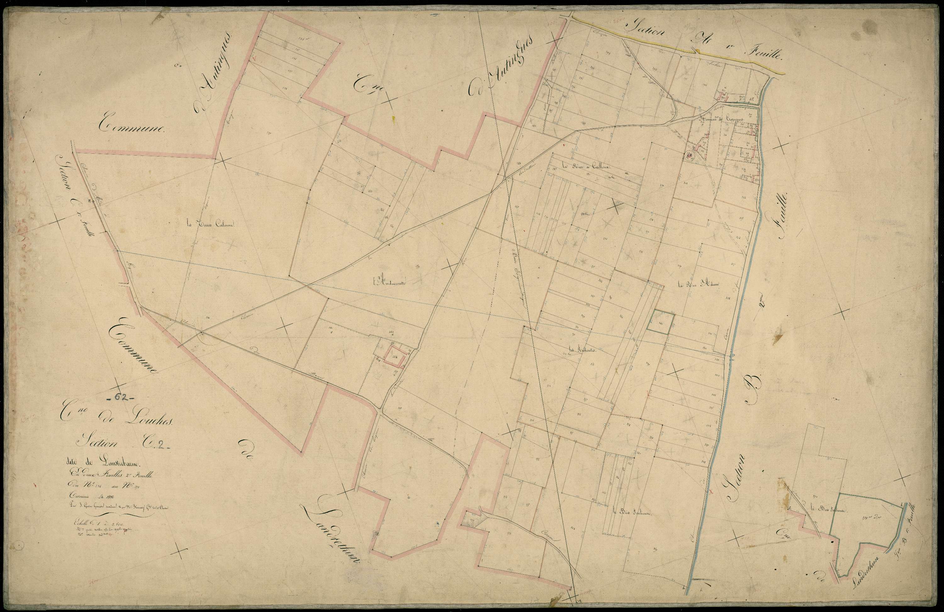 Louches - Section C, 2e feuille