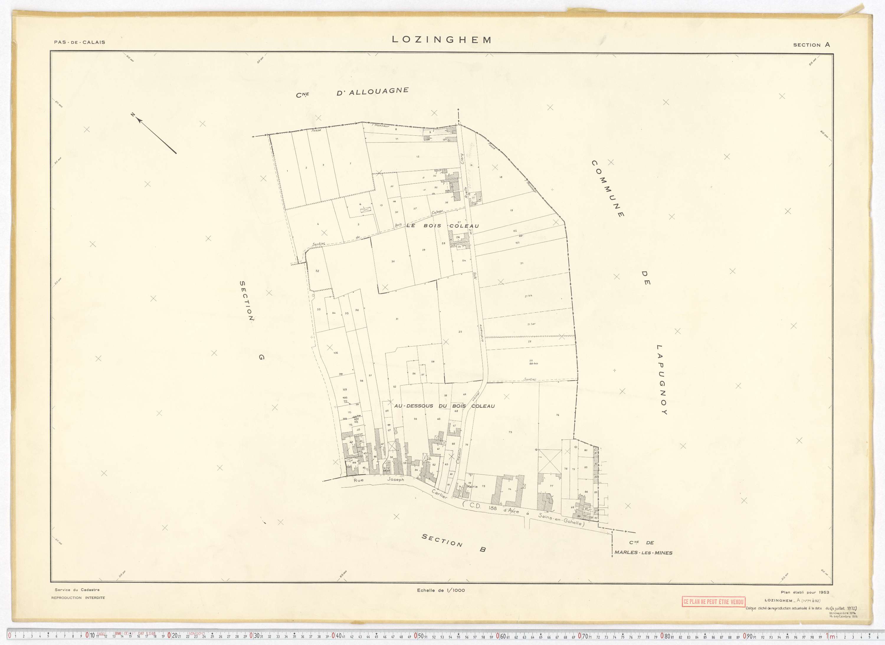 Lozinghem - Section A.