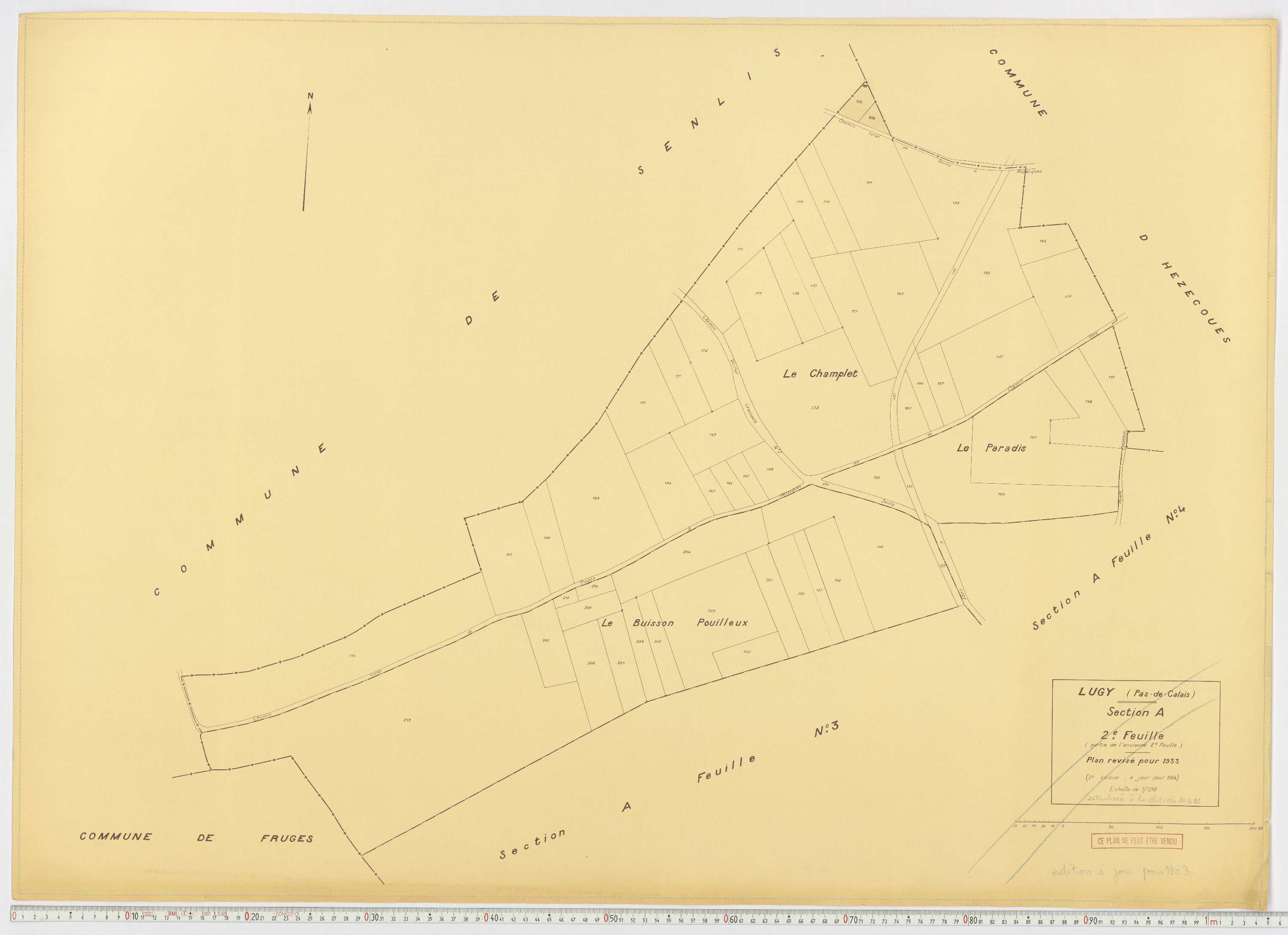 Lugy - Section A, feuille 2.