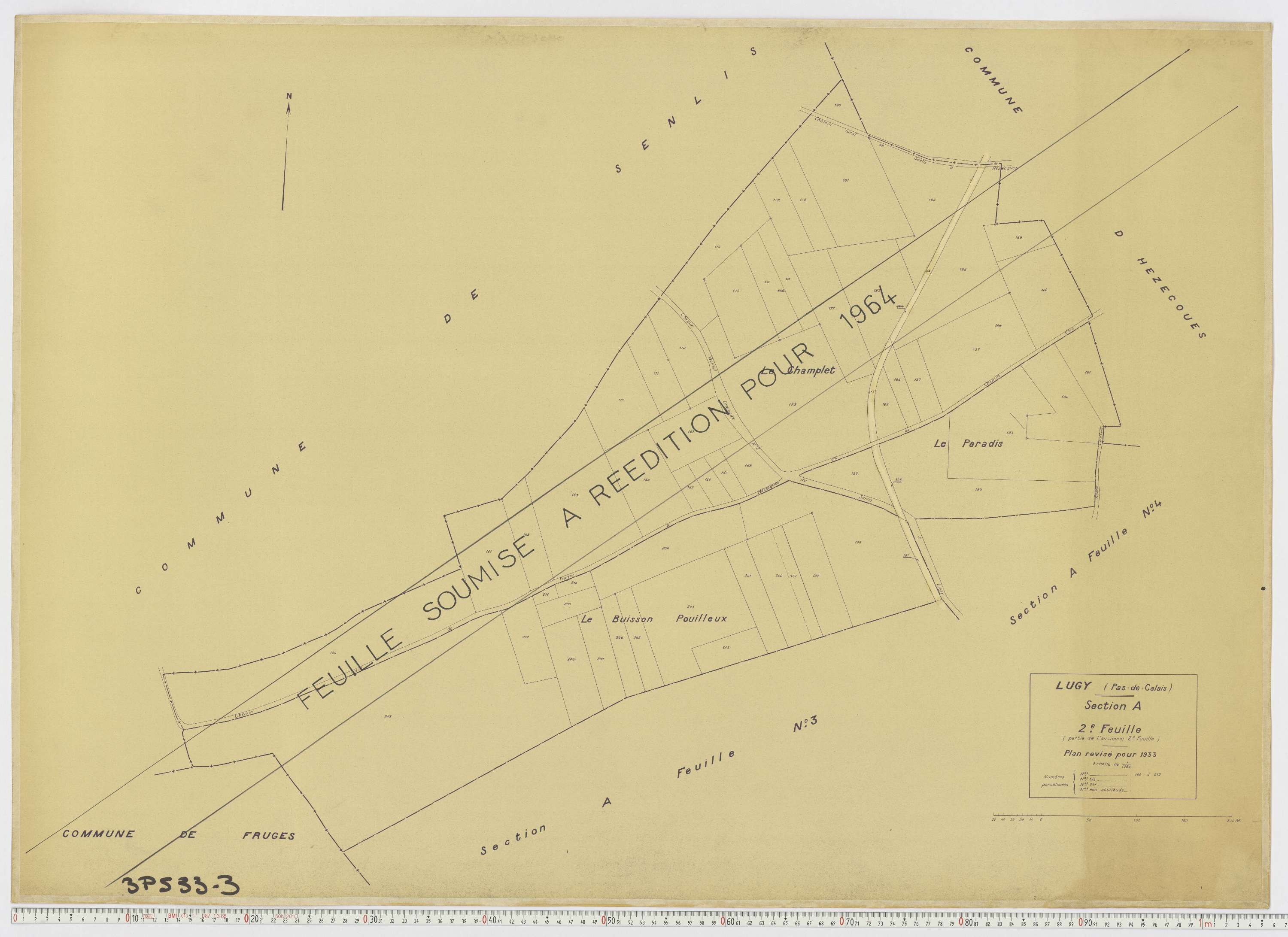 Lugy - Section A, feuille 2.