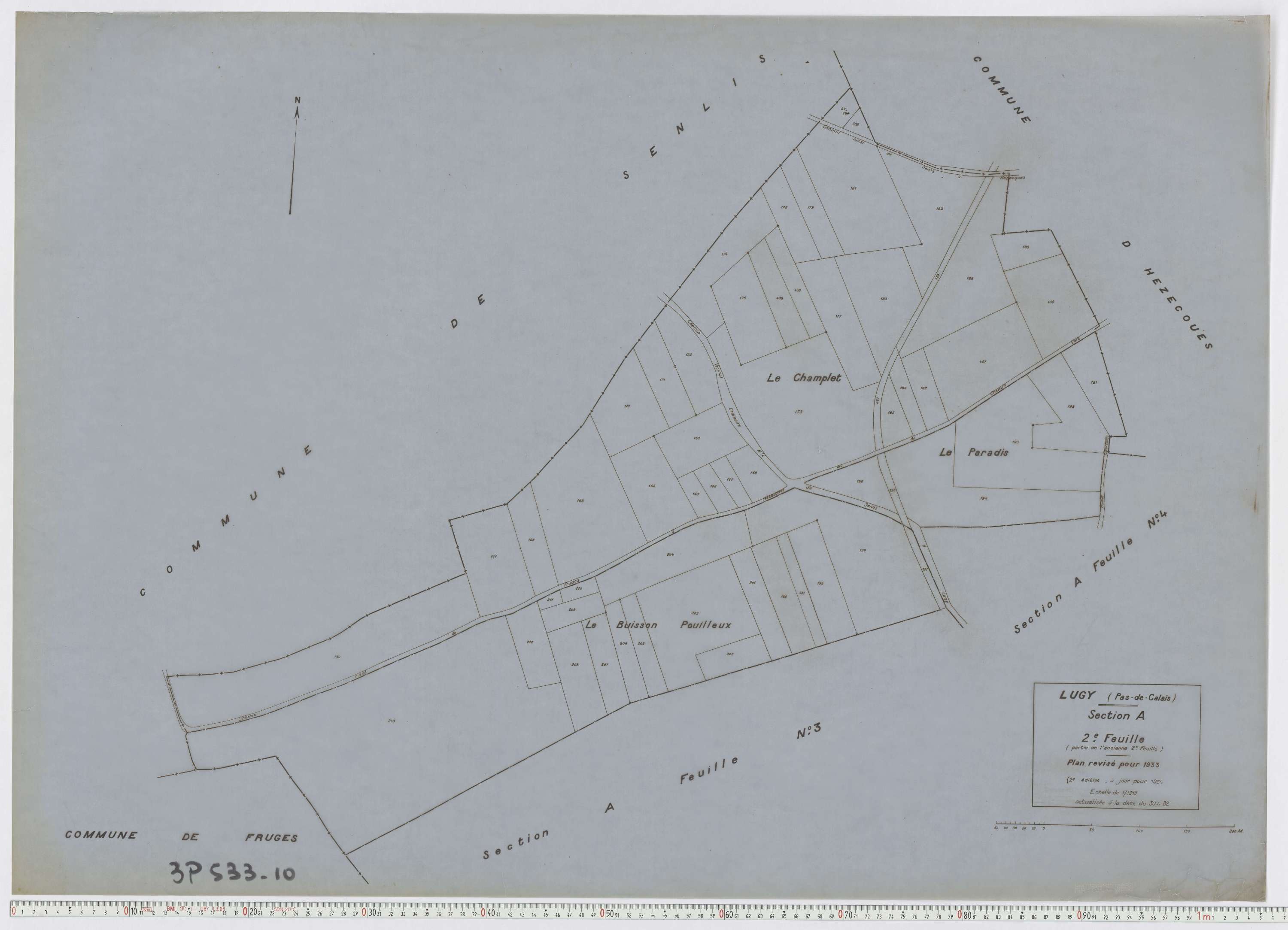 Lugy - Section A, feuille 2.