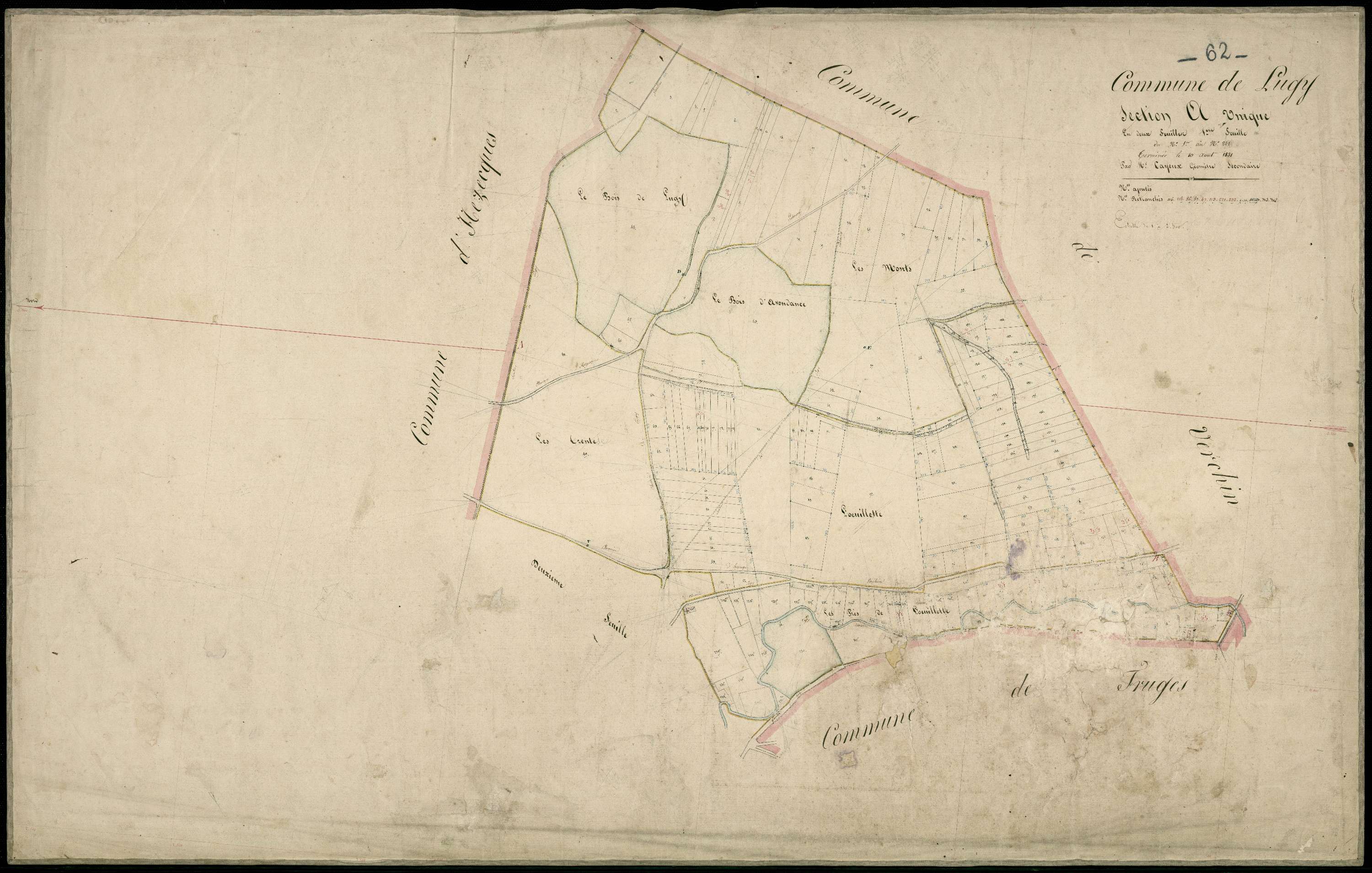 Lugy - Section A, 1re feuille
