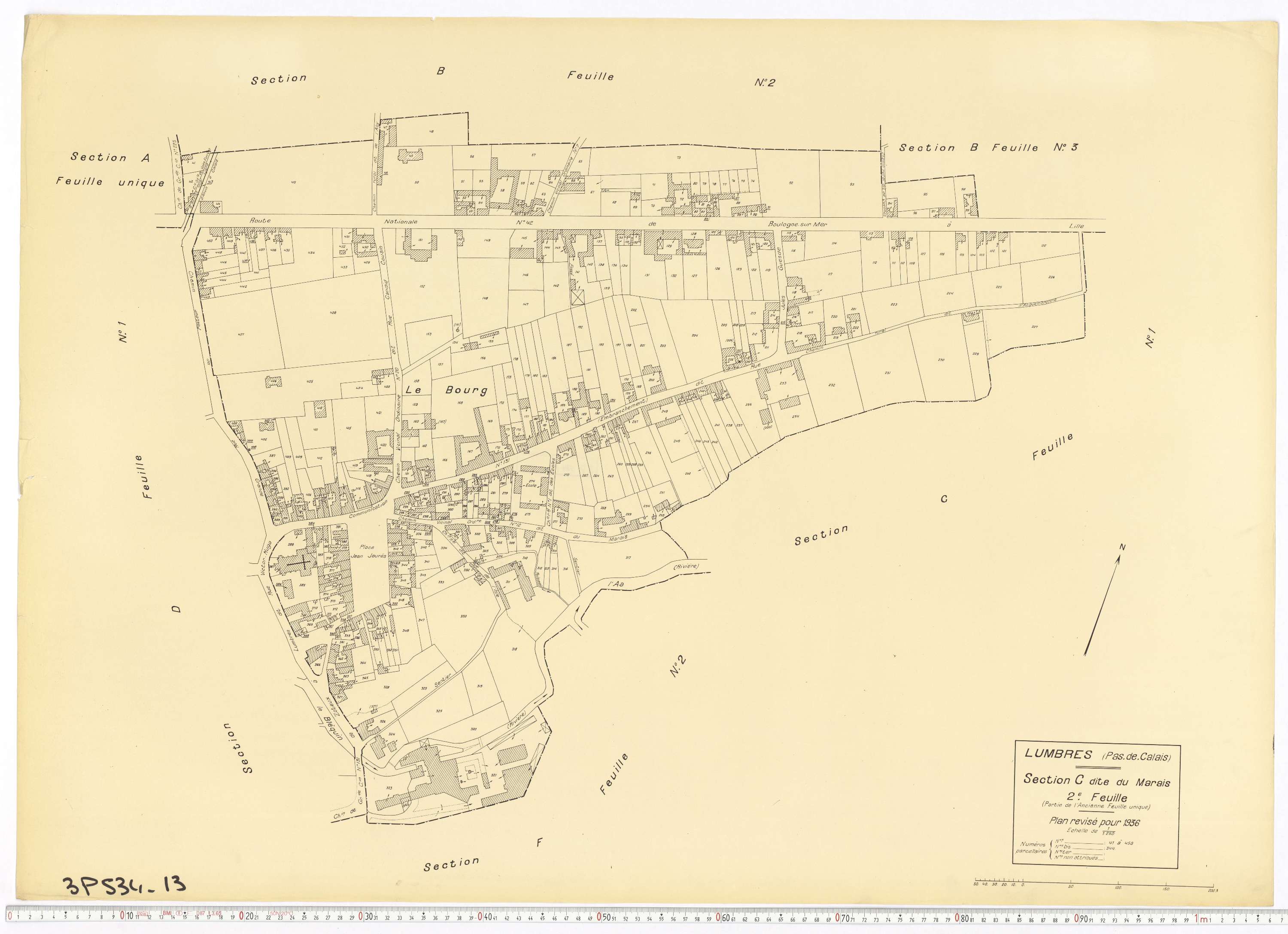 Lumbres - Section C, feuille 2.