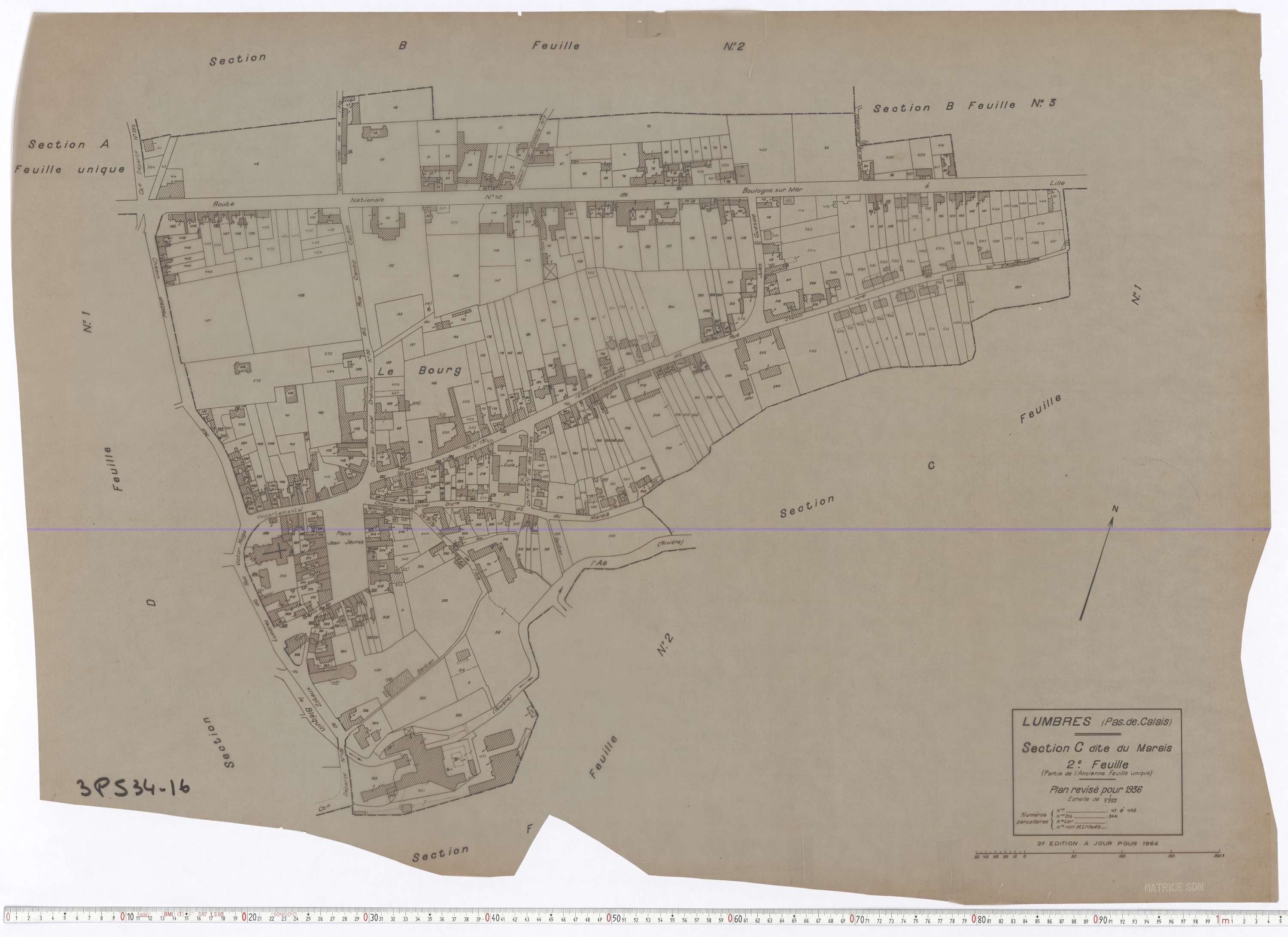 Lumbres - Section C, feuille 2.