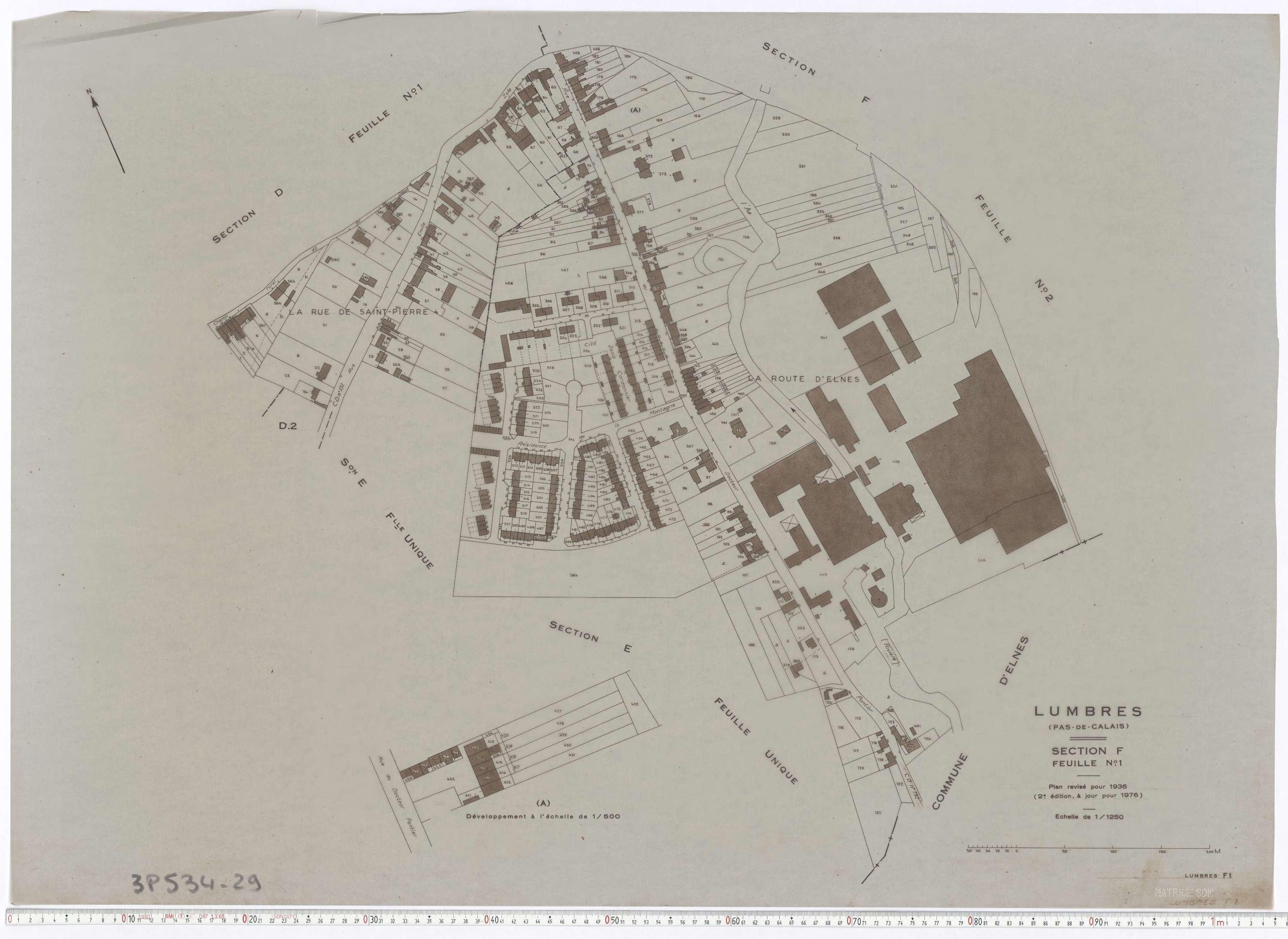 Lumbres - Section F, feuille 1.