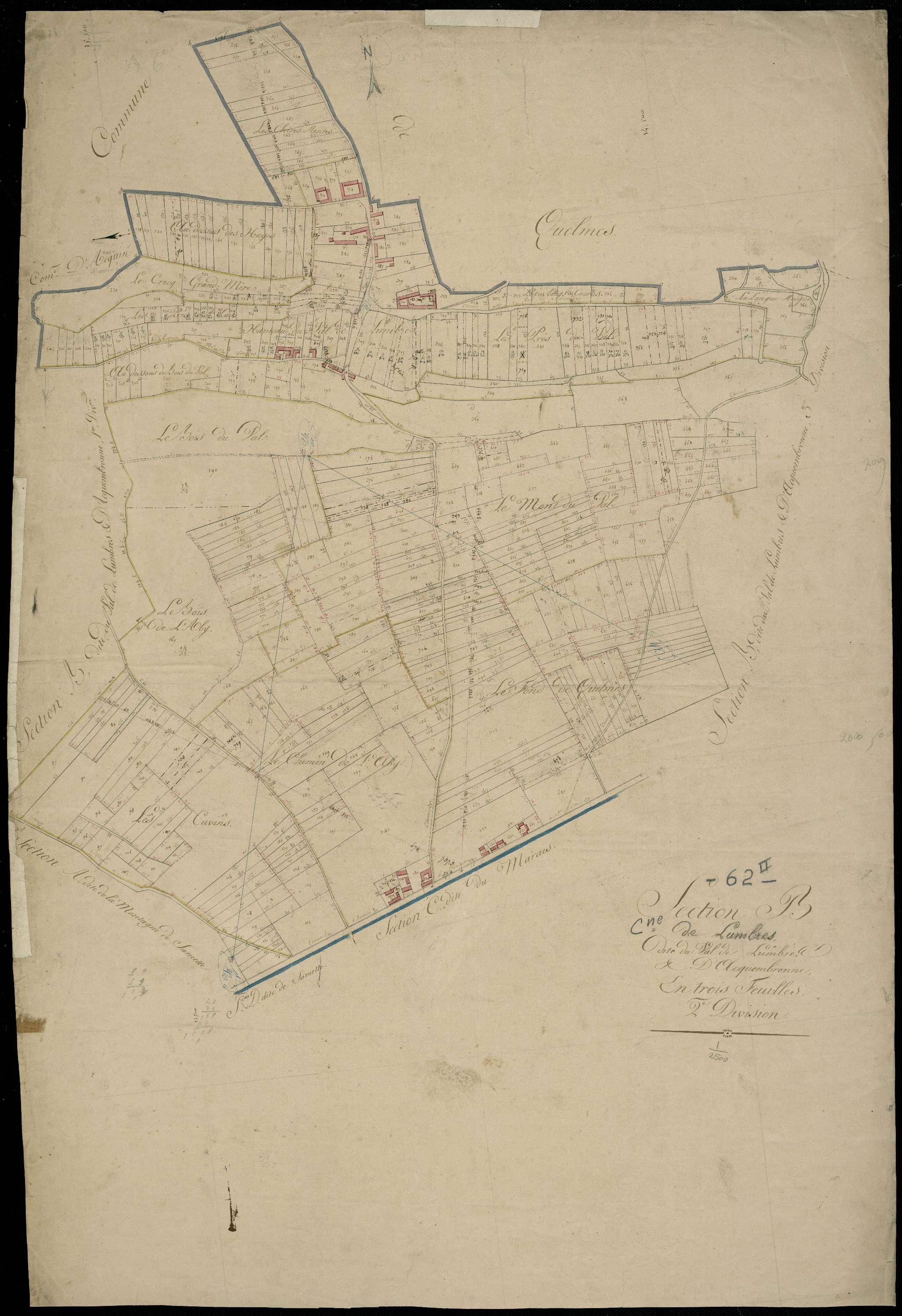 Lumbres - Section B, 2e feuille