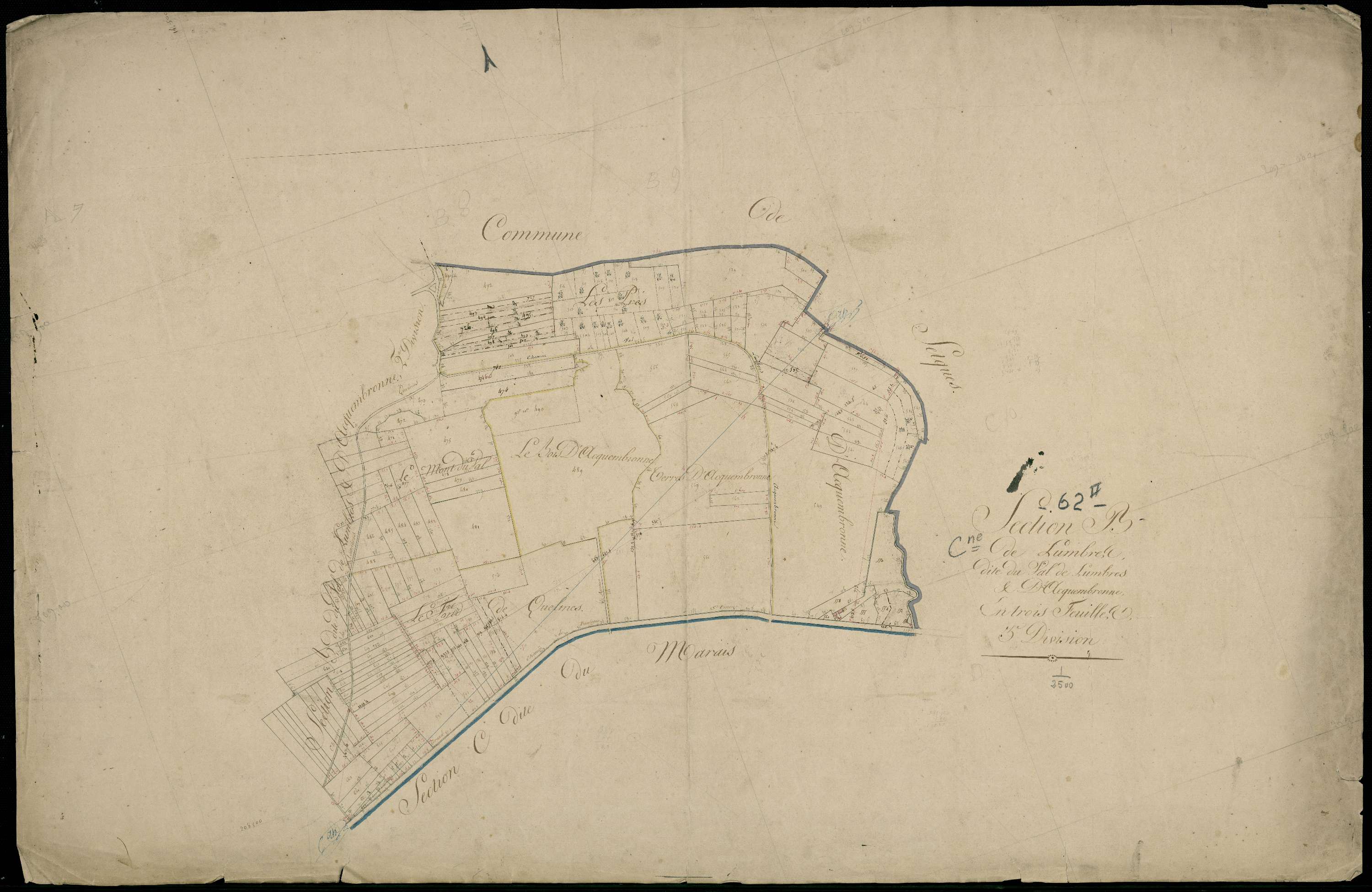 Lumbres - Section B, 3e feuille